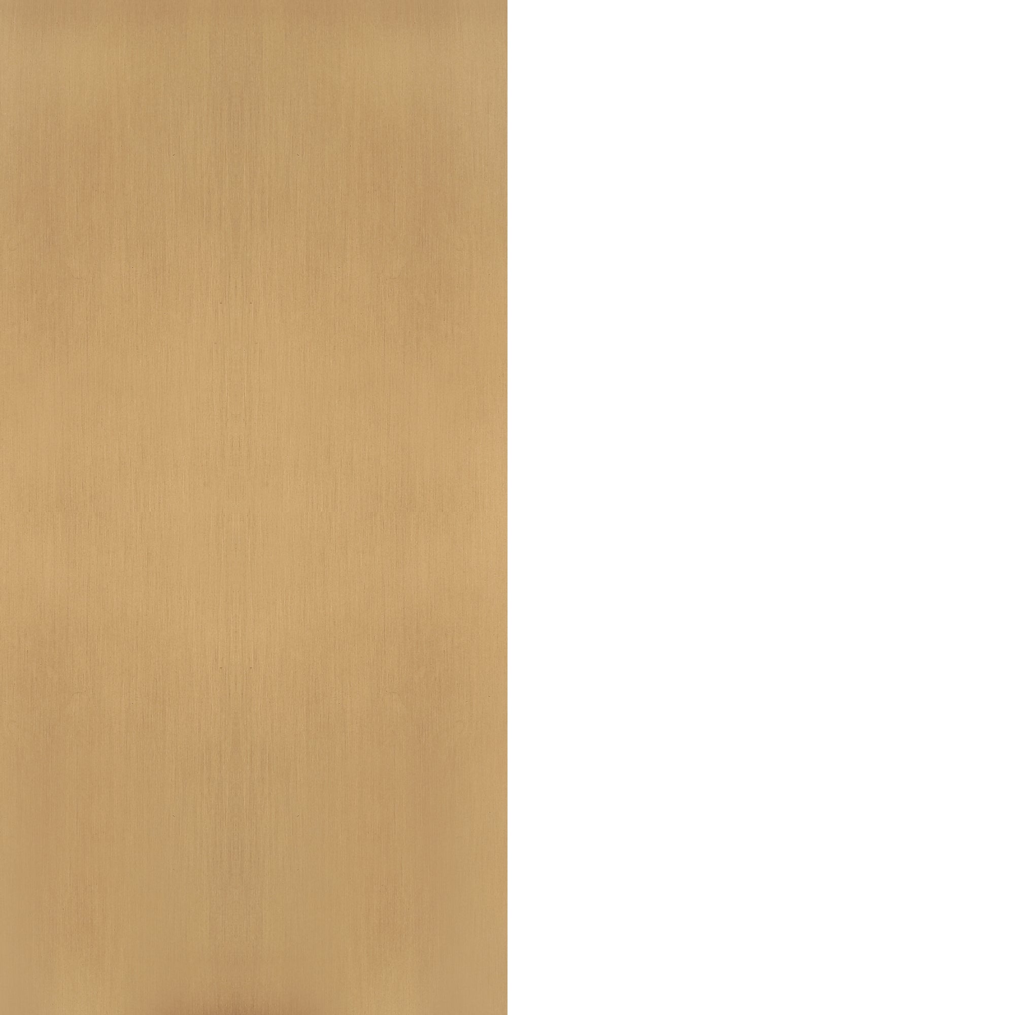 A vertical image split in half; the left side displays a smooth, light brown wooden texture, while the right side is plain white.