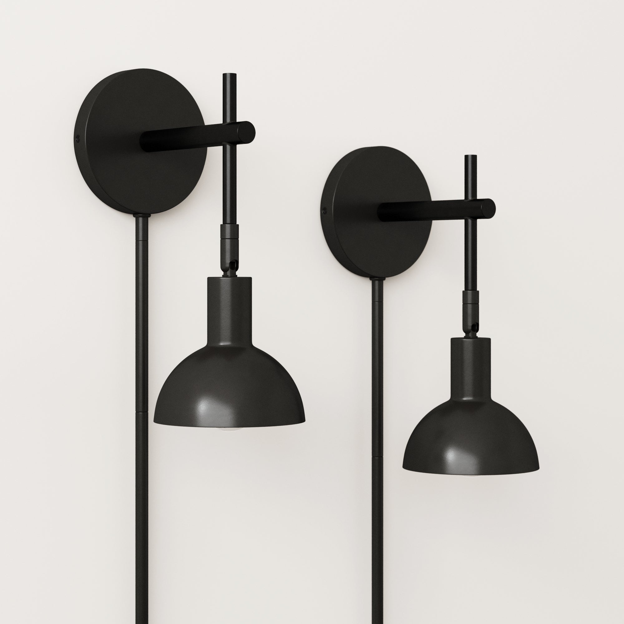 Plug In Wall Sconces Set Of 2, Modern Plug In Sconce With Remote