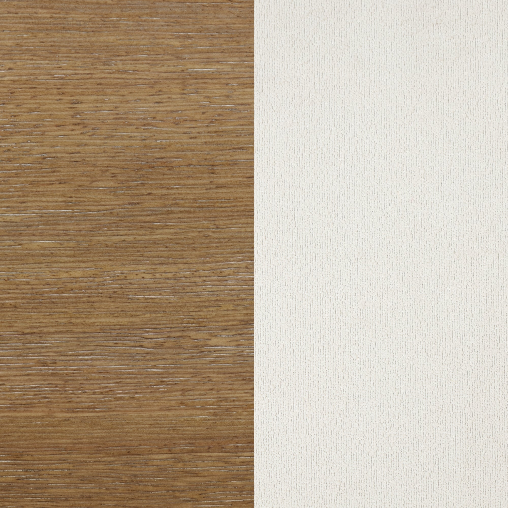 A split background with the left half showing a brown wood texture and the right half displaying a smooth, off-white surface.