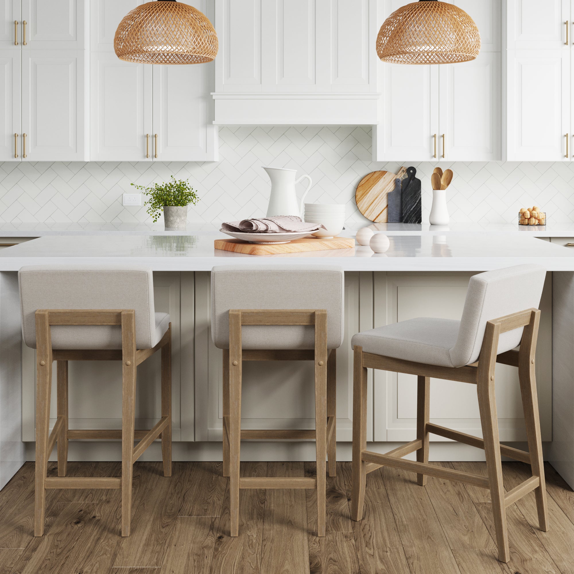 Wood Counter Height Bar Stools Light ...