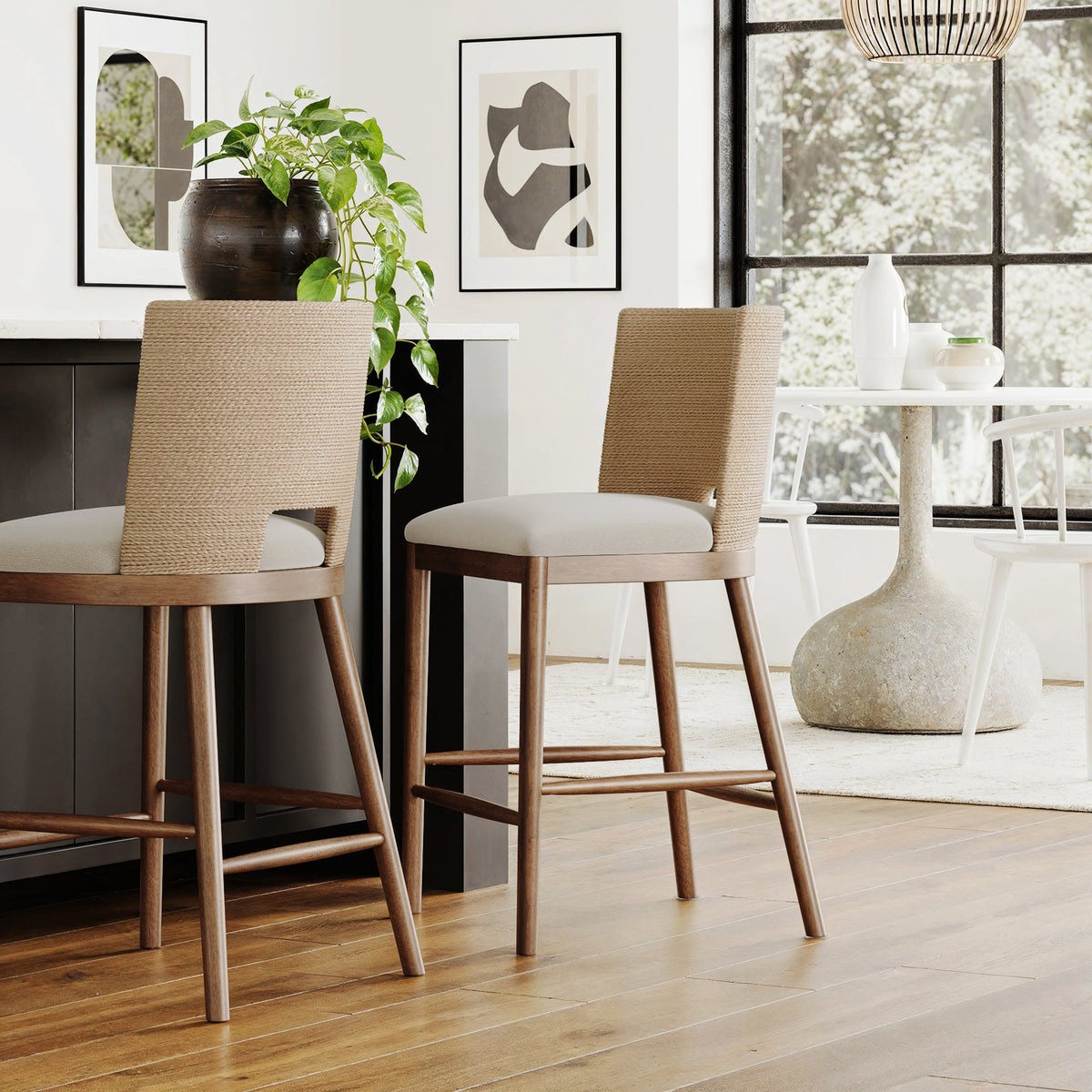 Solid wood frame