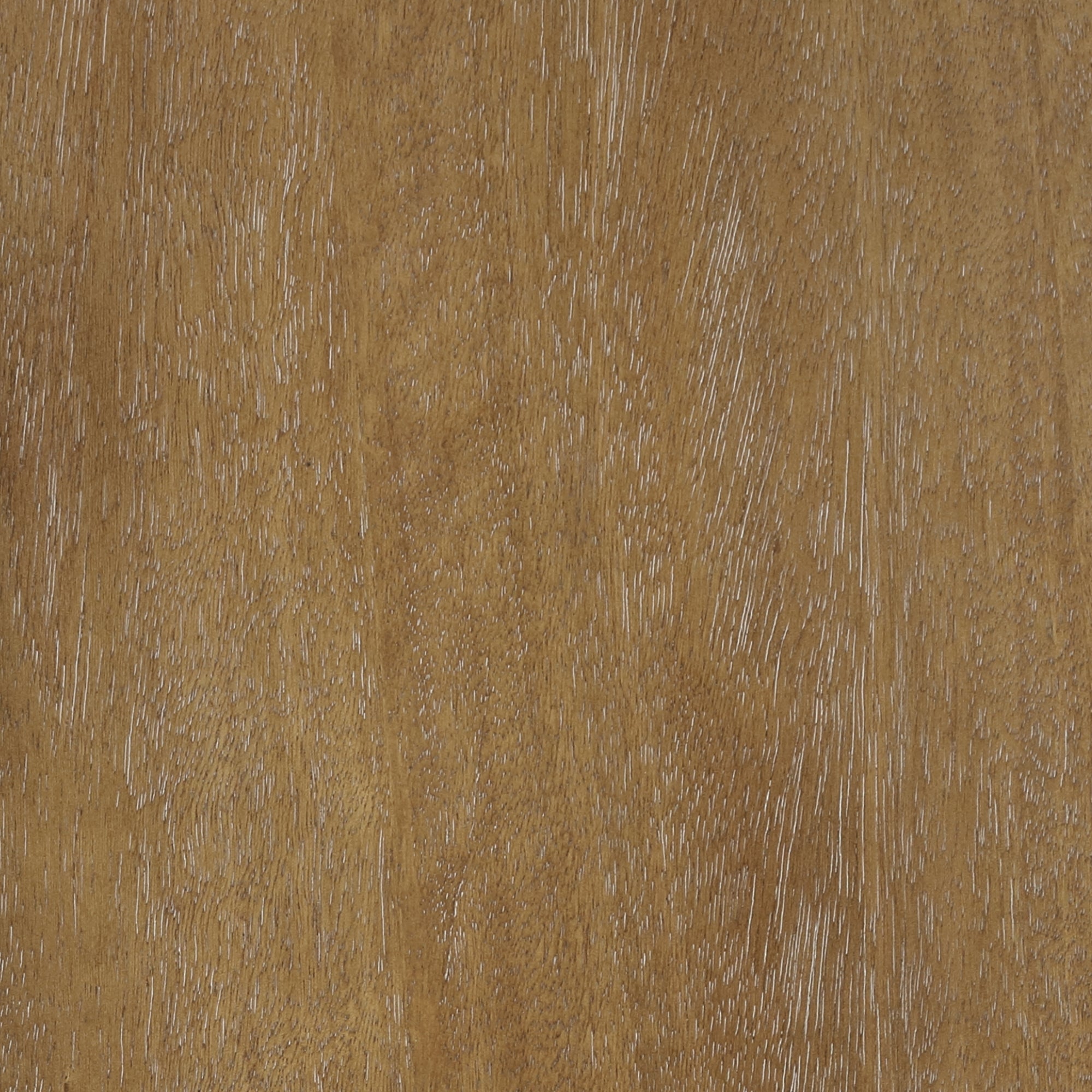 Close-up of a wooden surface with a warm brown color, featuring natural grain patterns and textured, light streaks running in various directions. The wood appears smooth with visible, fine lines and subtle variations in tone.