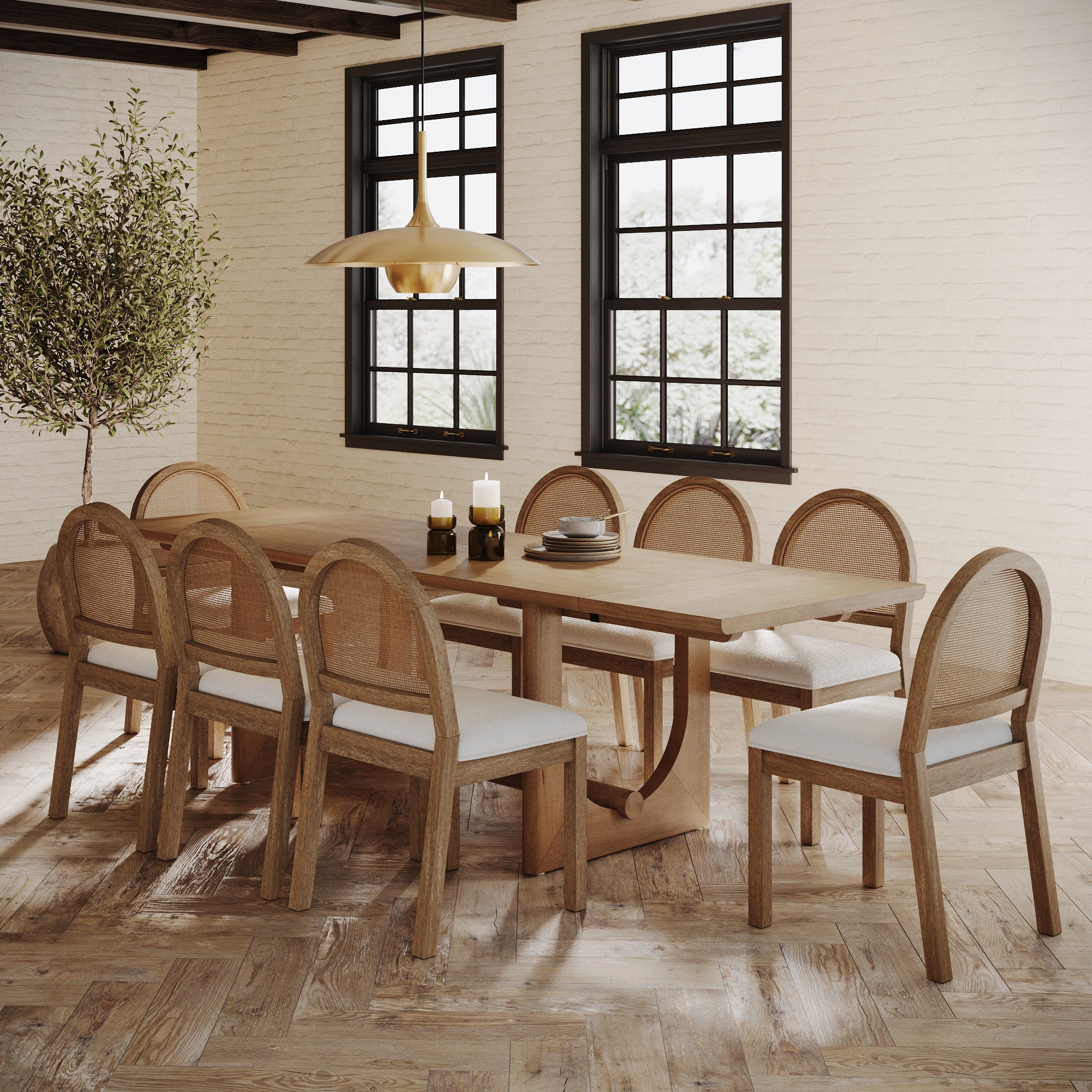 ダイニングテーブル Medea Rattan table Medea Rattan table