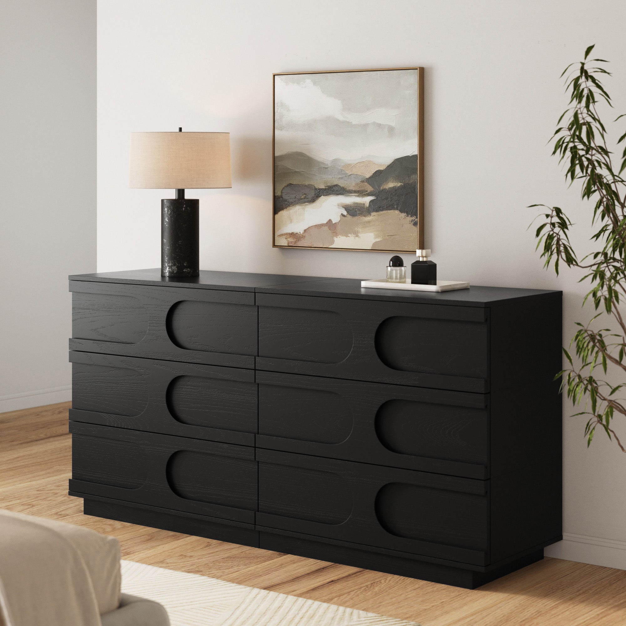 Iris Dresser Modular Arched Black | Nathan James