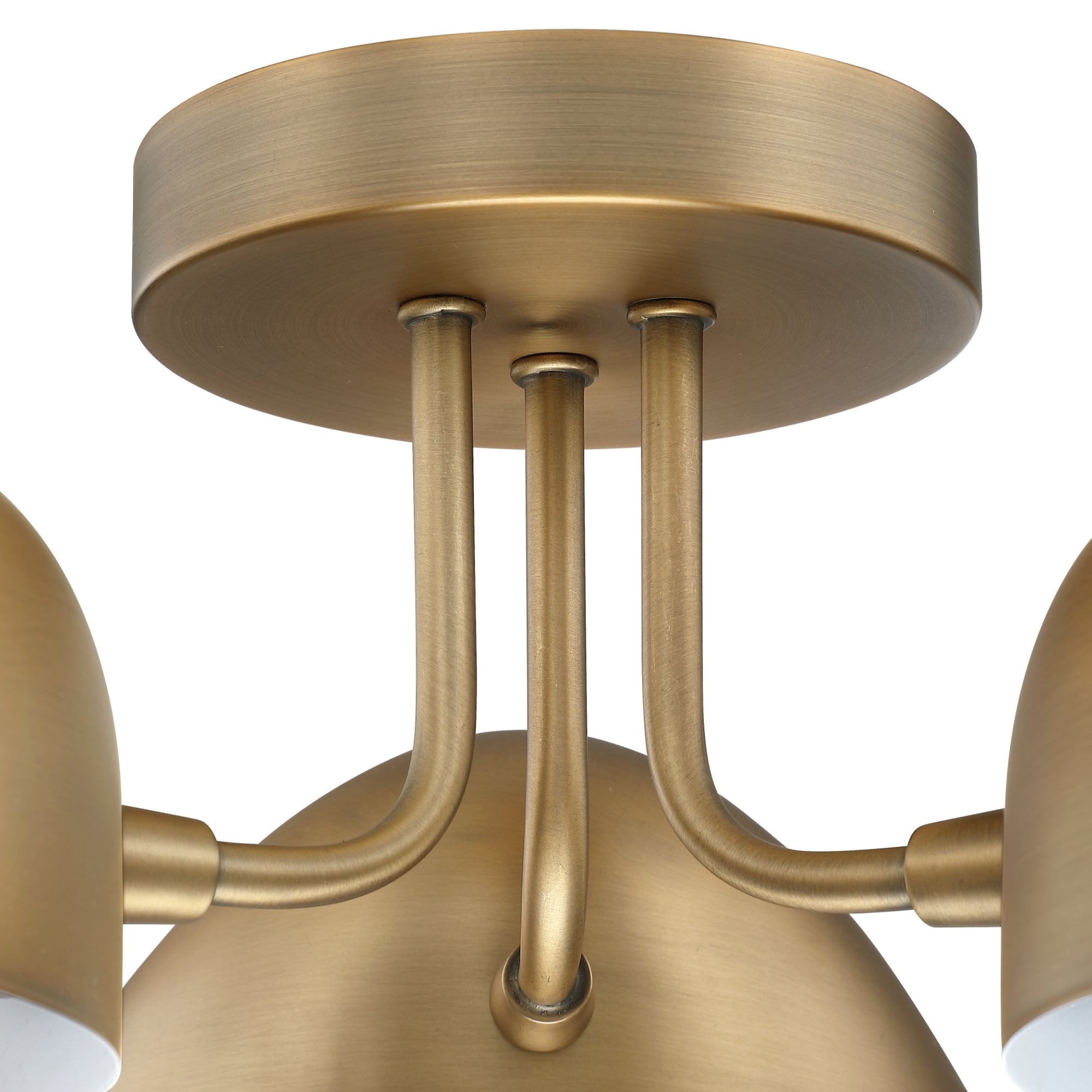 Metal 3-Arm Flush Mount Ceiling Light - Thumbnail 4