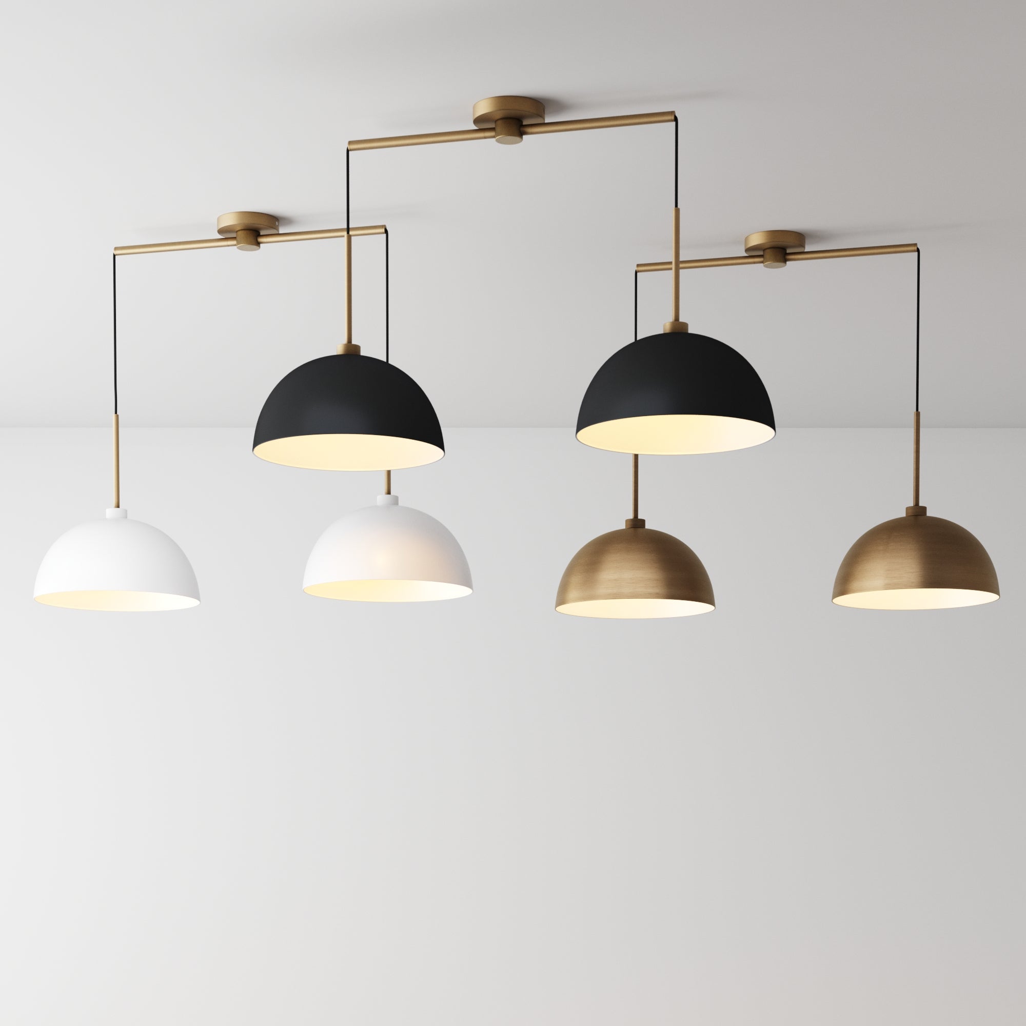 Percy Modern Farmhouse Pendant Light in Black | Nathan James