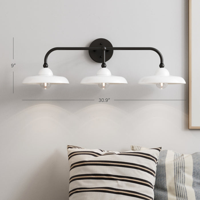 Mable Farmhouse Black Metal Bathroom Vanity Fixture Nathan James