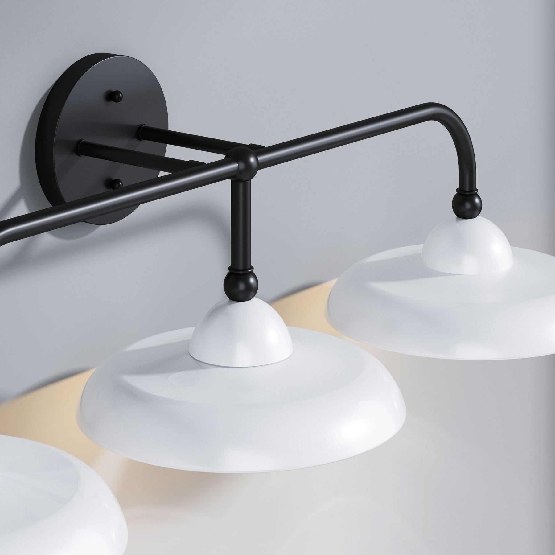 Mable Farmhouse Black Metal Bathroom Vanity Fixture Nathan James