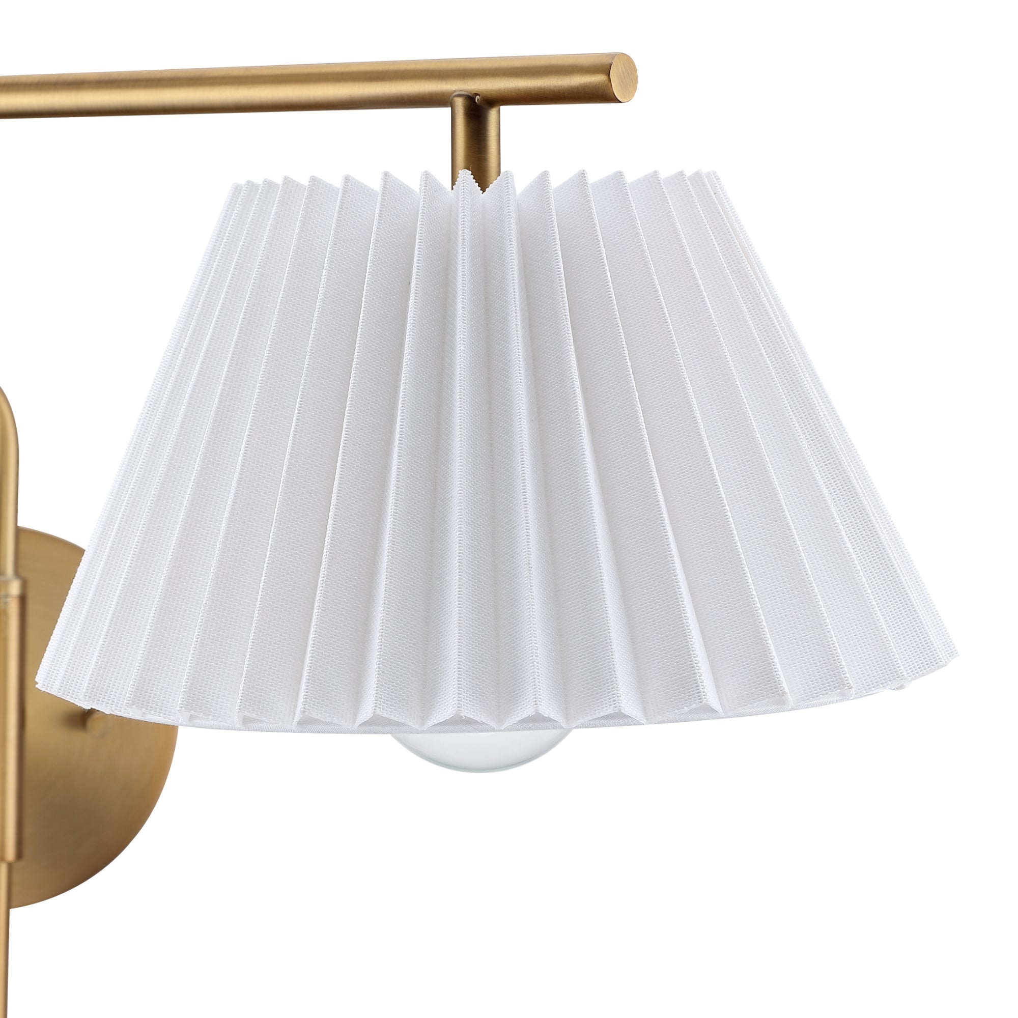 Metal Swing Arm Plug-in Wall Light Brass - Thumbnail 2