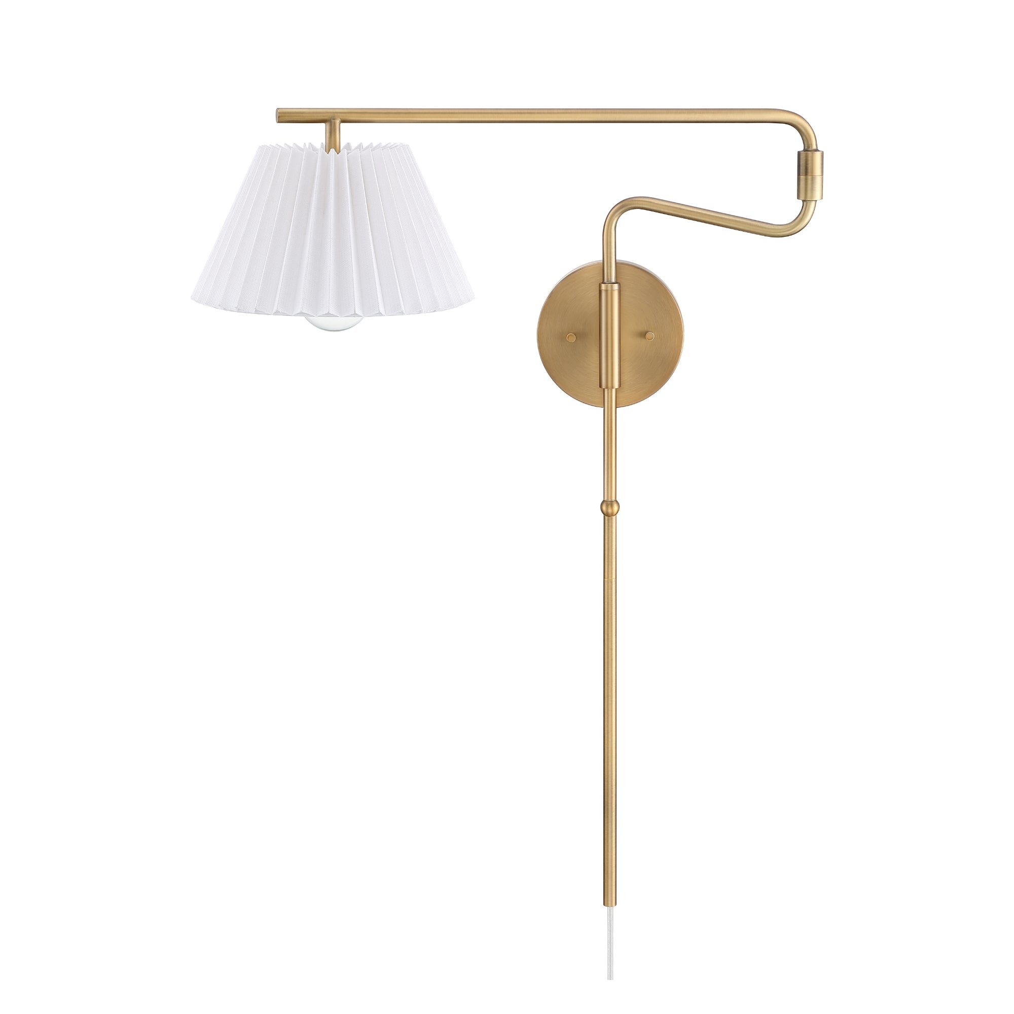 Kai Modern Brass Wall Mounted Reading Lamp Sconce | Nathan James