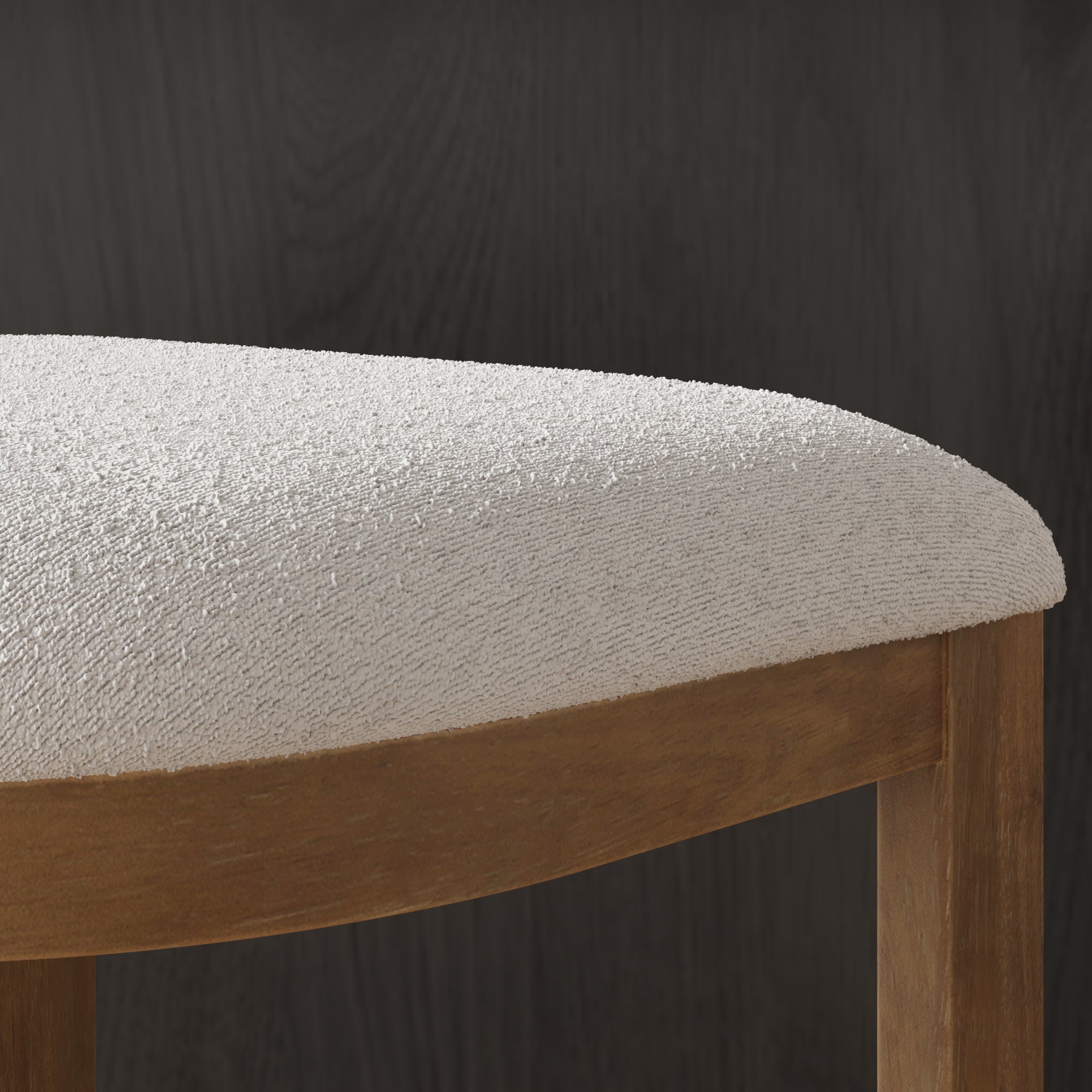 Barrel Wooden Backless Bar Stool Light Brown - Nathan James