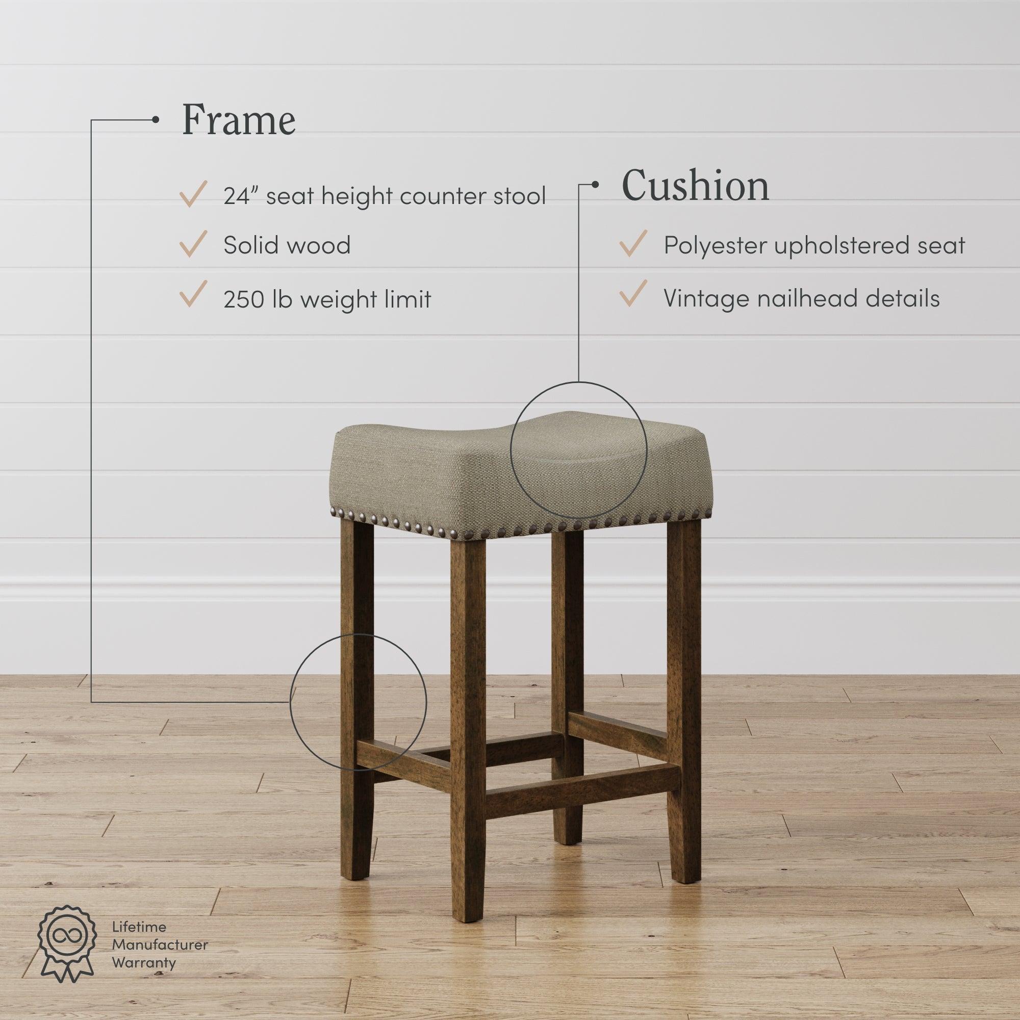 Counter stool outlet 24 seat height