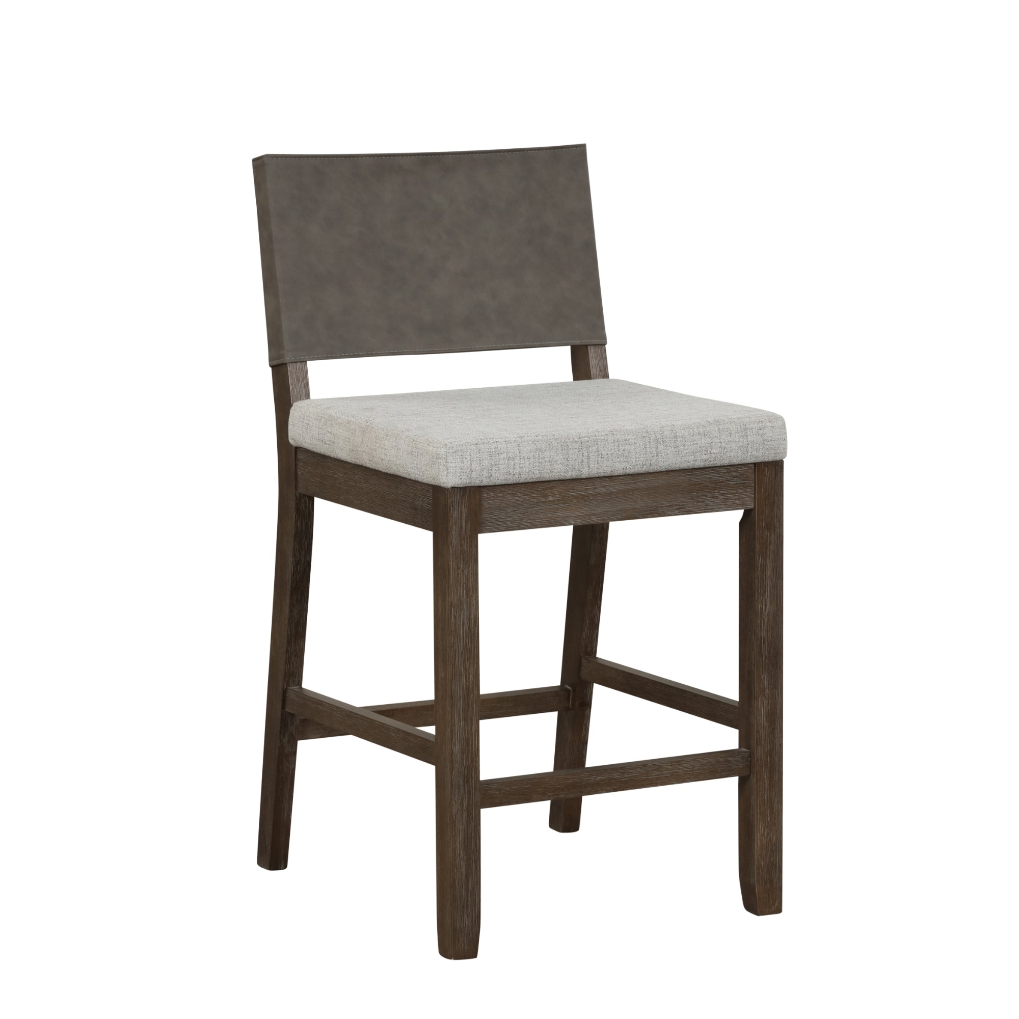Wood Counter Height Bar Stools Dark Brown Ivory