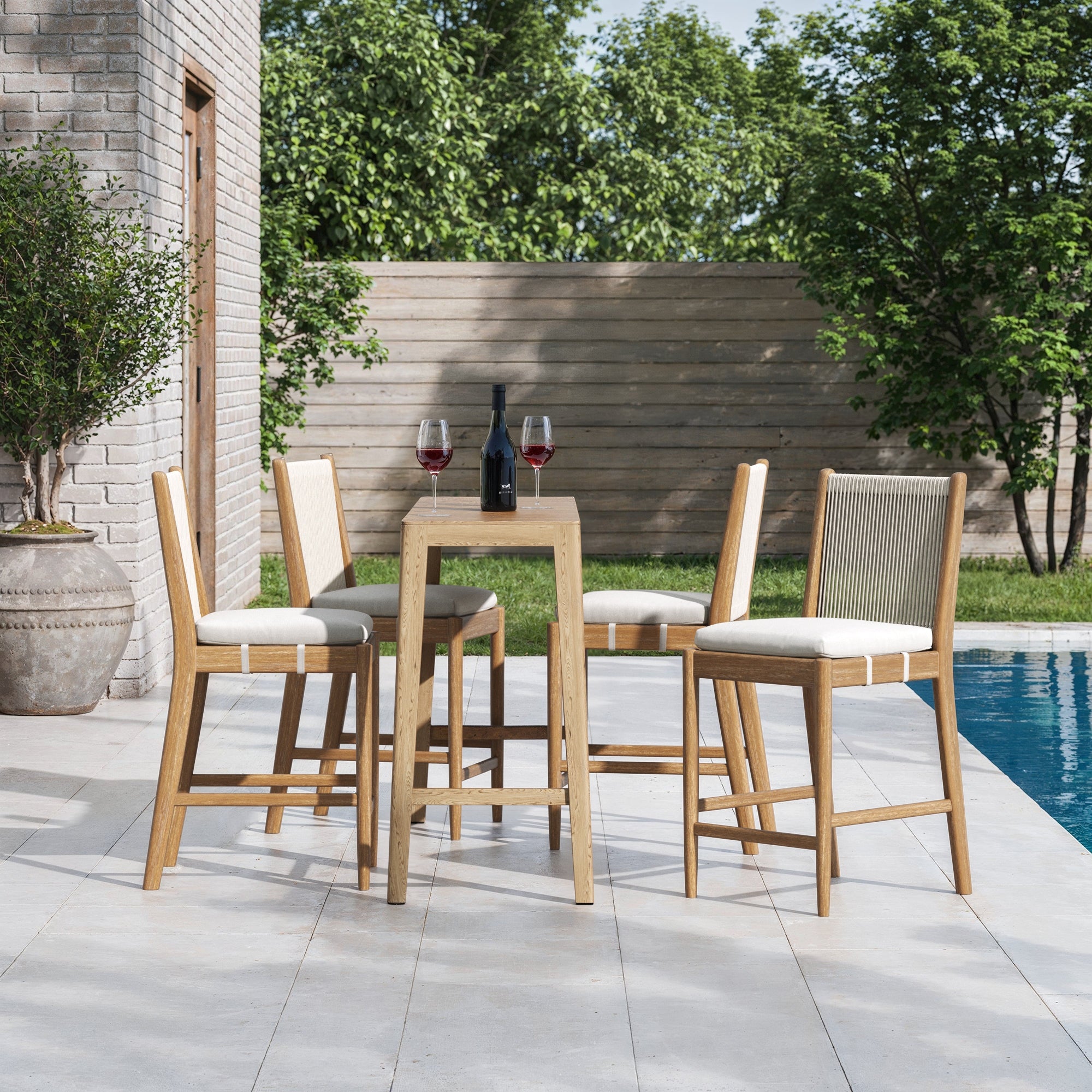 Kayden Woven Rope Back Counter Height Outdoor Bar Stool Nathan James