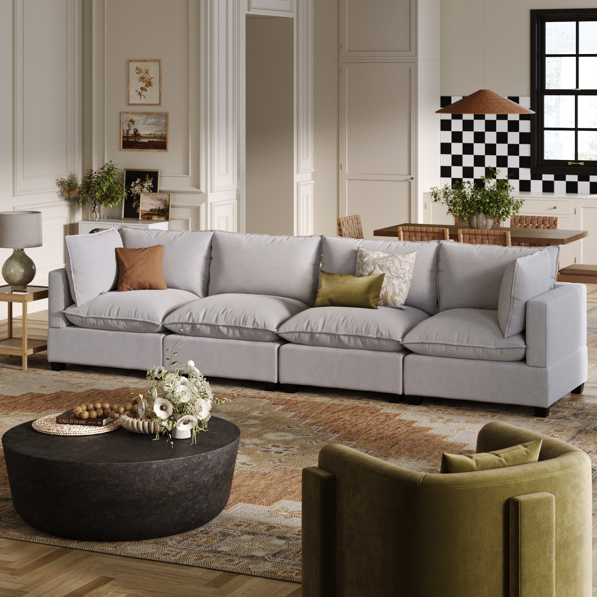 Dark Grey Couch Pillows For Deep Couches Chelsea Modern