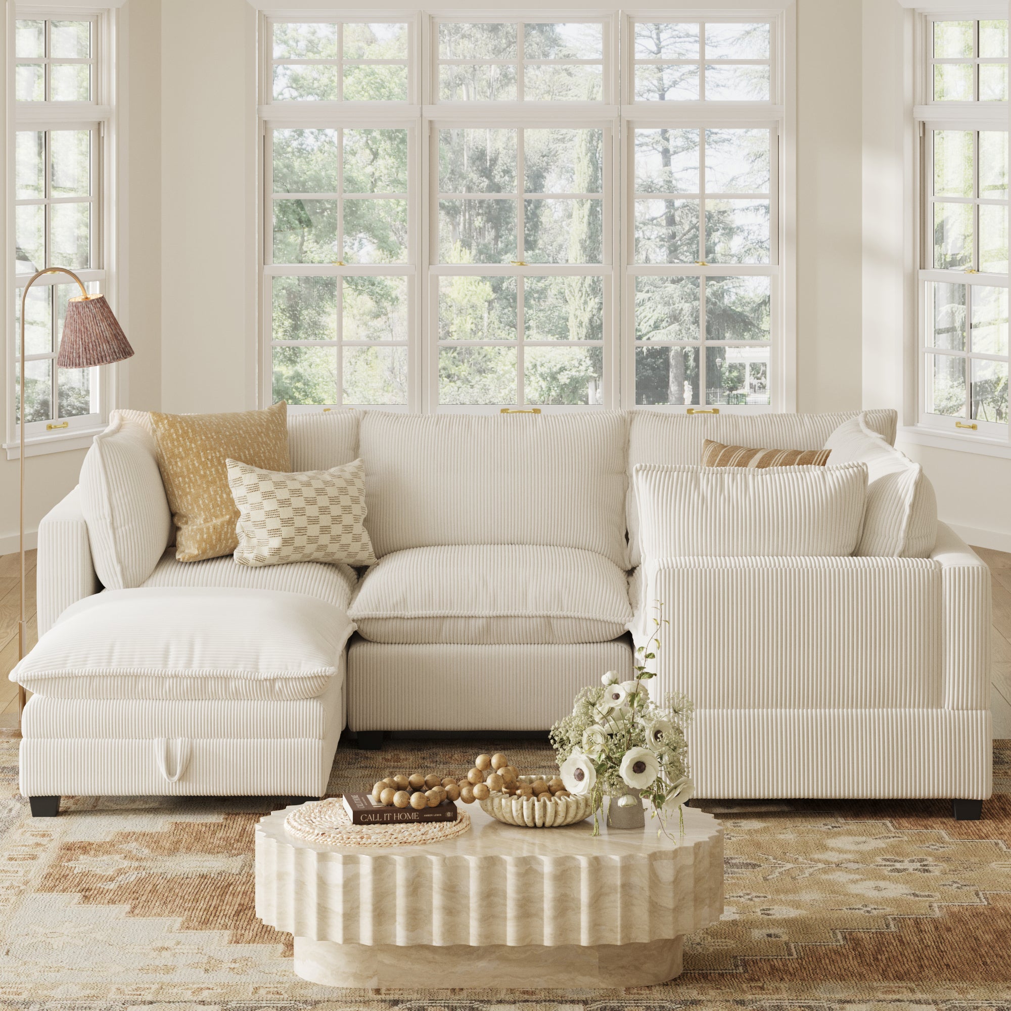 CLOUD SOFA 3P ベージュ MOMO NATURAL | モモ ナチュラル