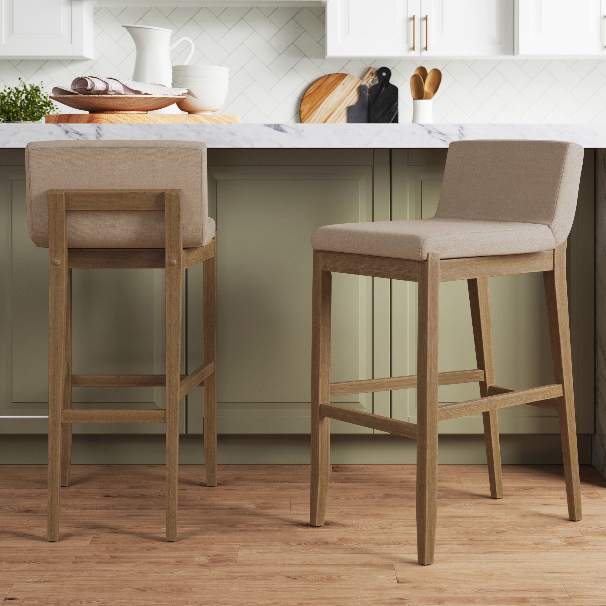 Low Back Wooden Tall Stool Giantex Bar Stool, Counter Height Bar