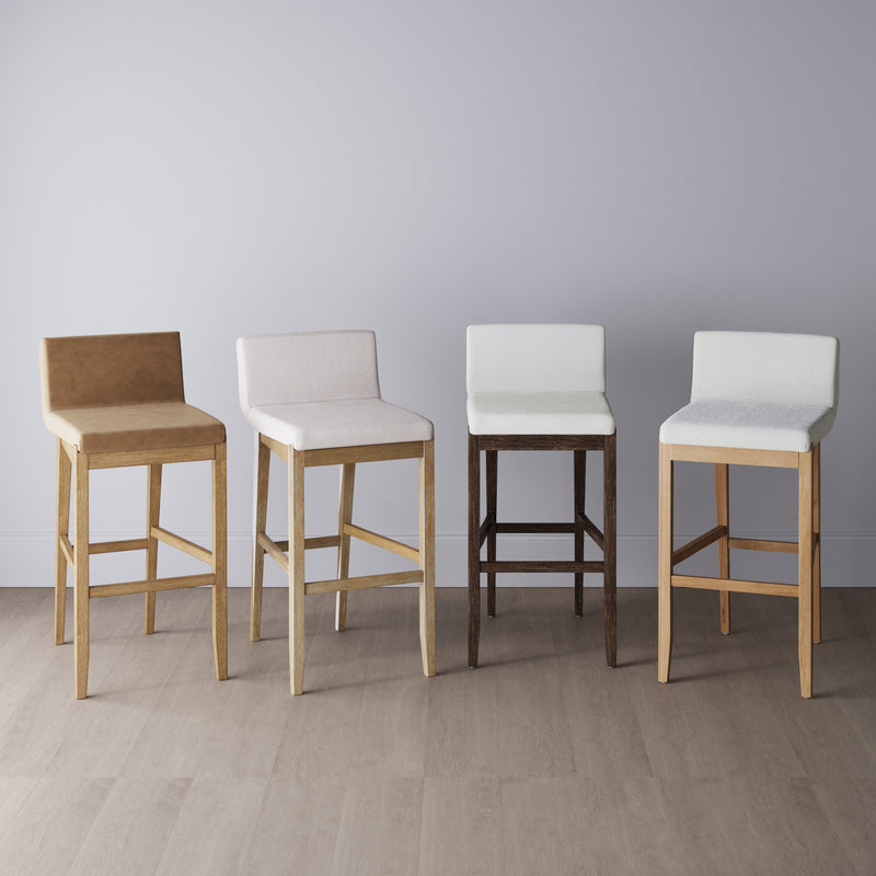 Gracie Modern Bar Height Stool Light Brown Set of 3 | Nathan James