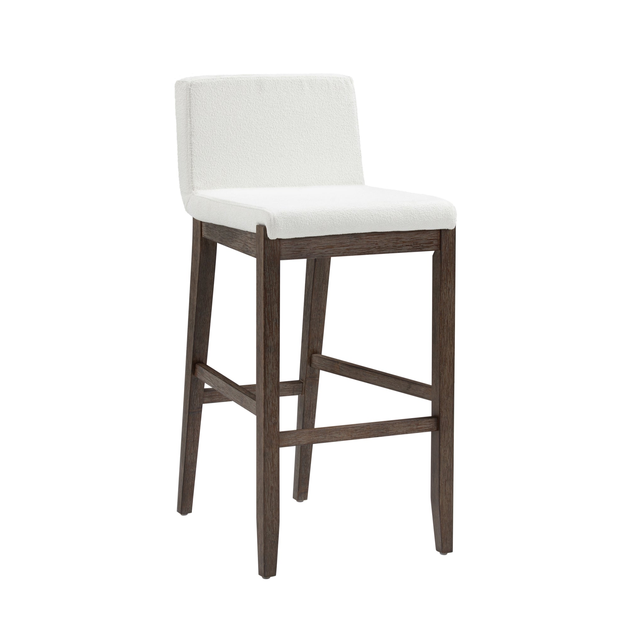 Exposed Wood Back Bar Stools (Set of 2)