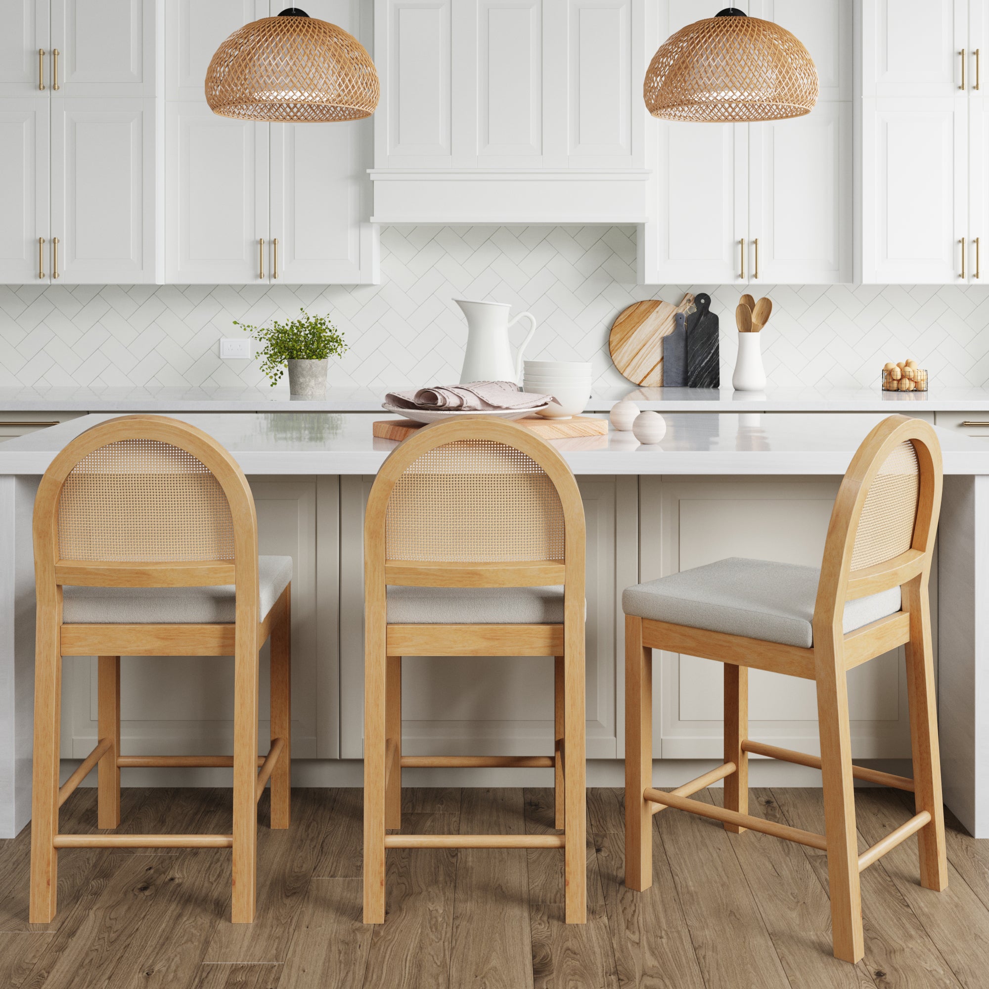 Kitchen Island Light Oak Bar Stools With Backs Farmhouse Stools