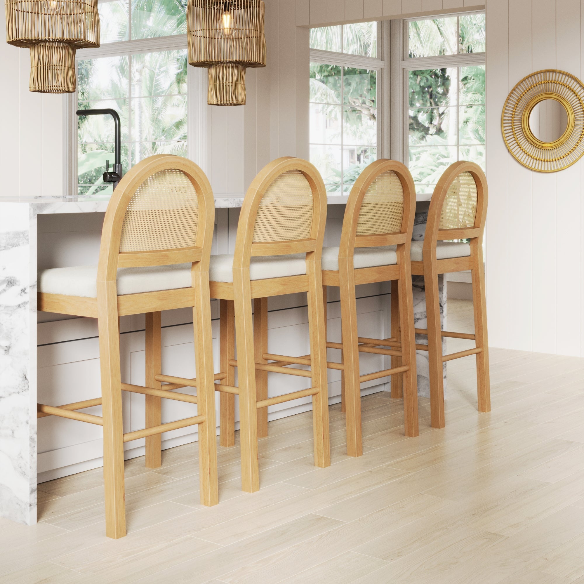 Wicker counter height chairs hot sale