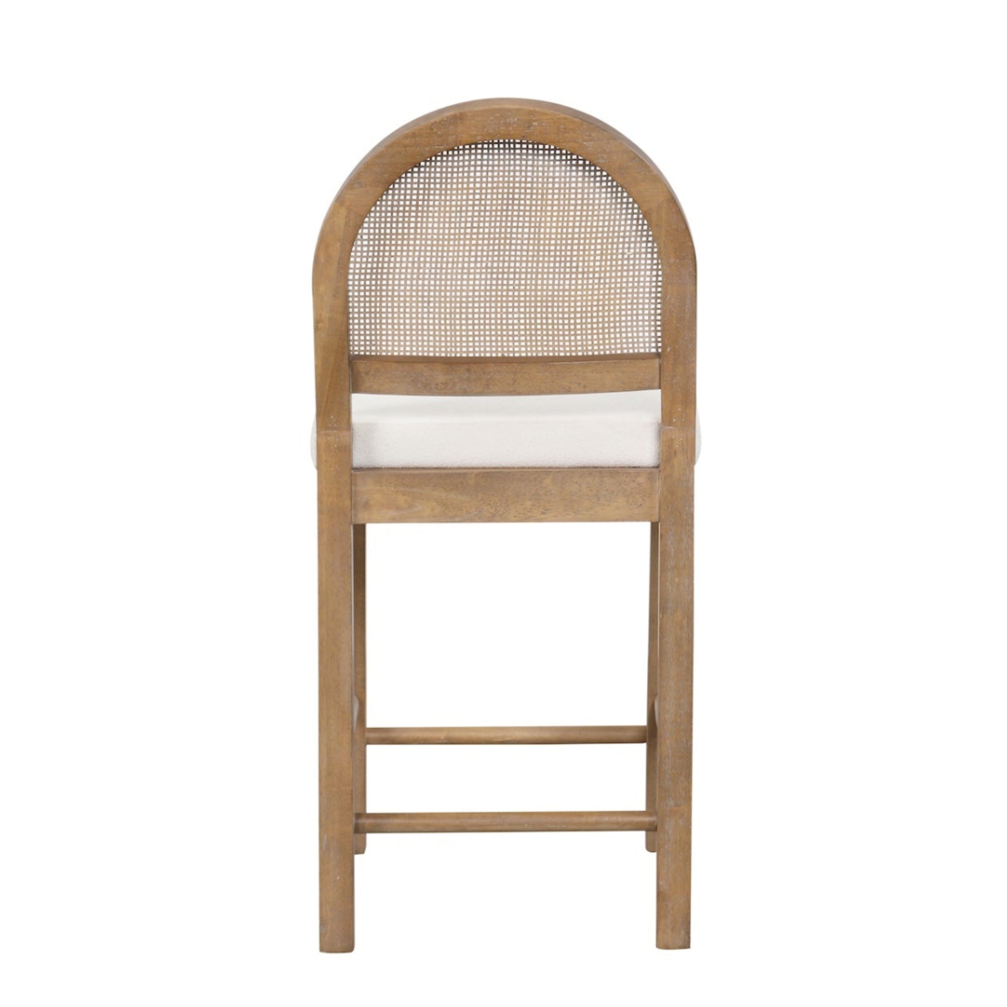 Bailey Bohemian Boucle Rattan Bar Heigh Bar Stool | Nathan James