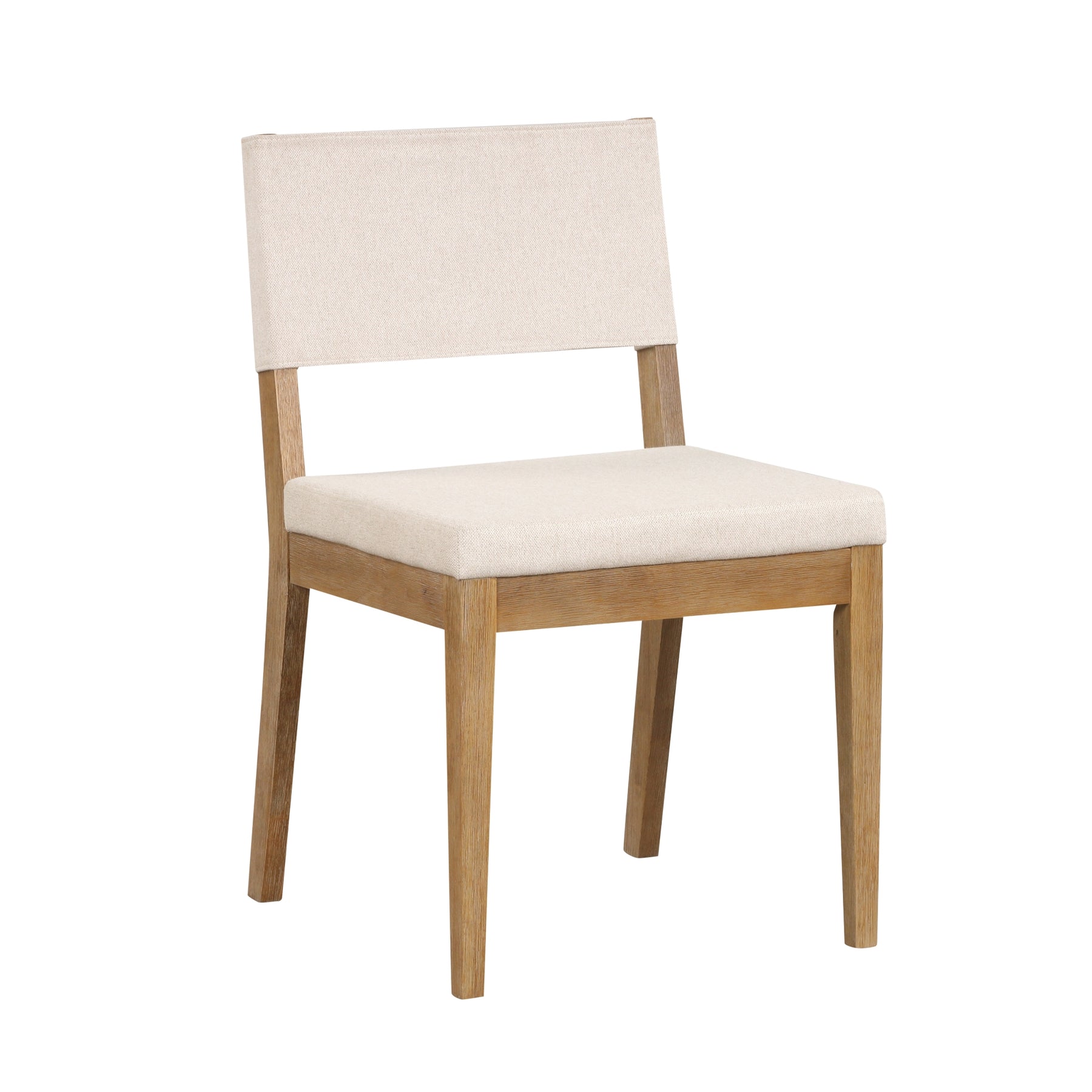 Linus Modern Farmhouse Wood Cushioned Dining Chair Nathan James