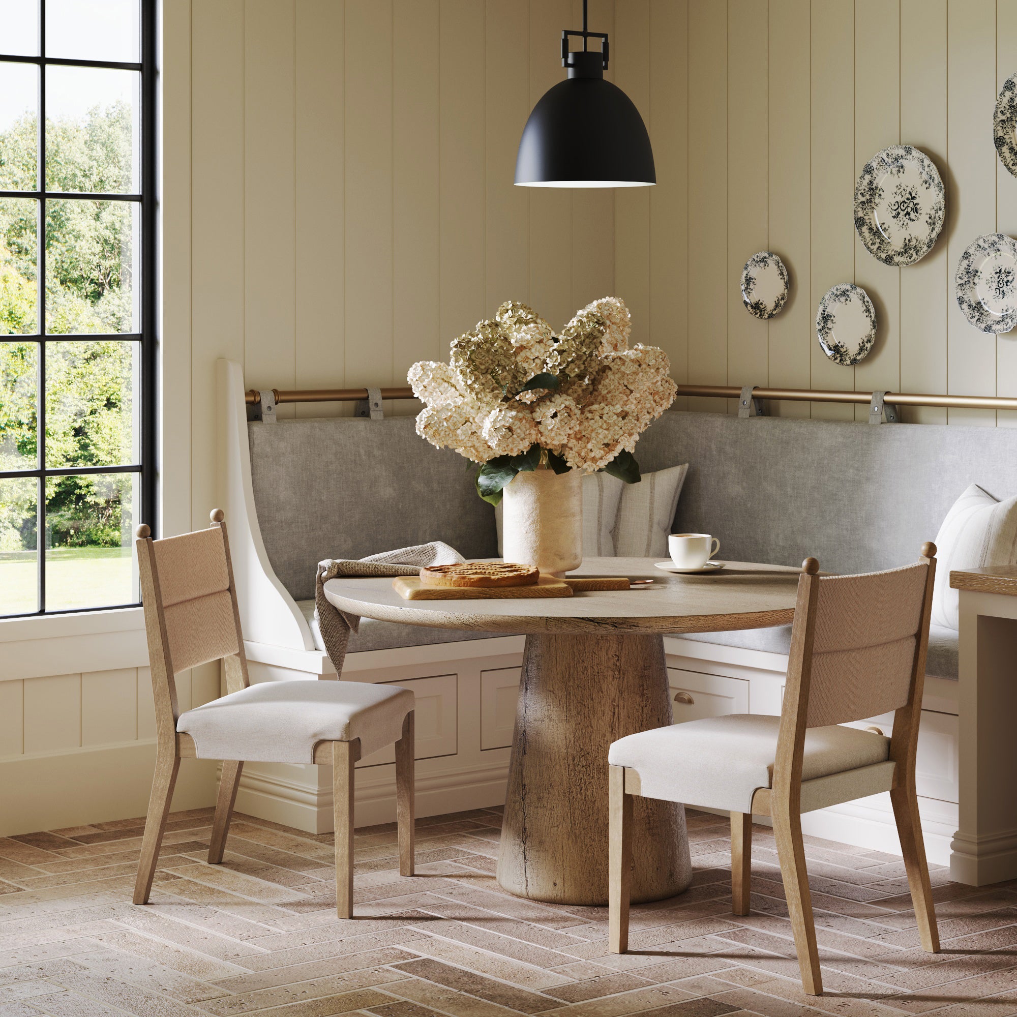 Cove Dining Chair Natural Flax Seagrass Set of 2 | Nathan James