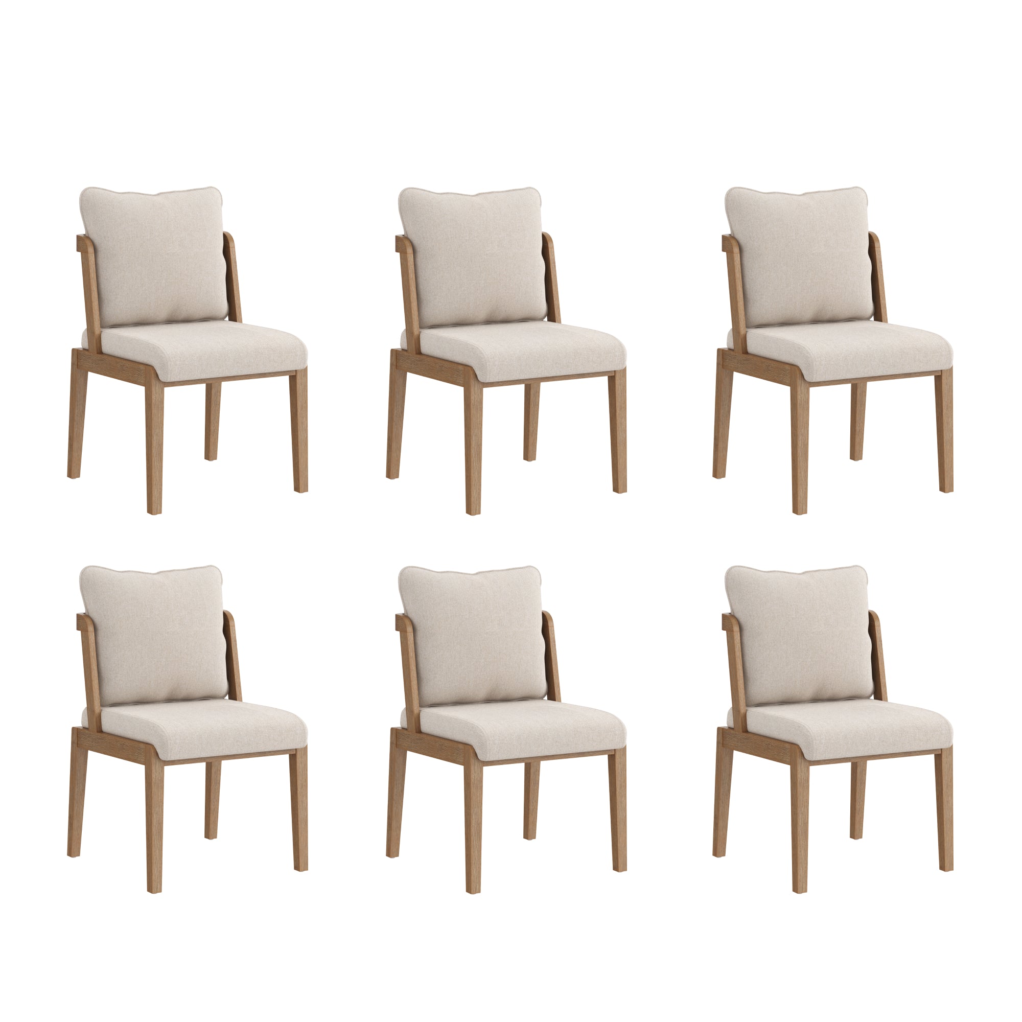 Chuck Scandinavian Dining Chair with Back - Thumbnail 4