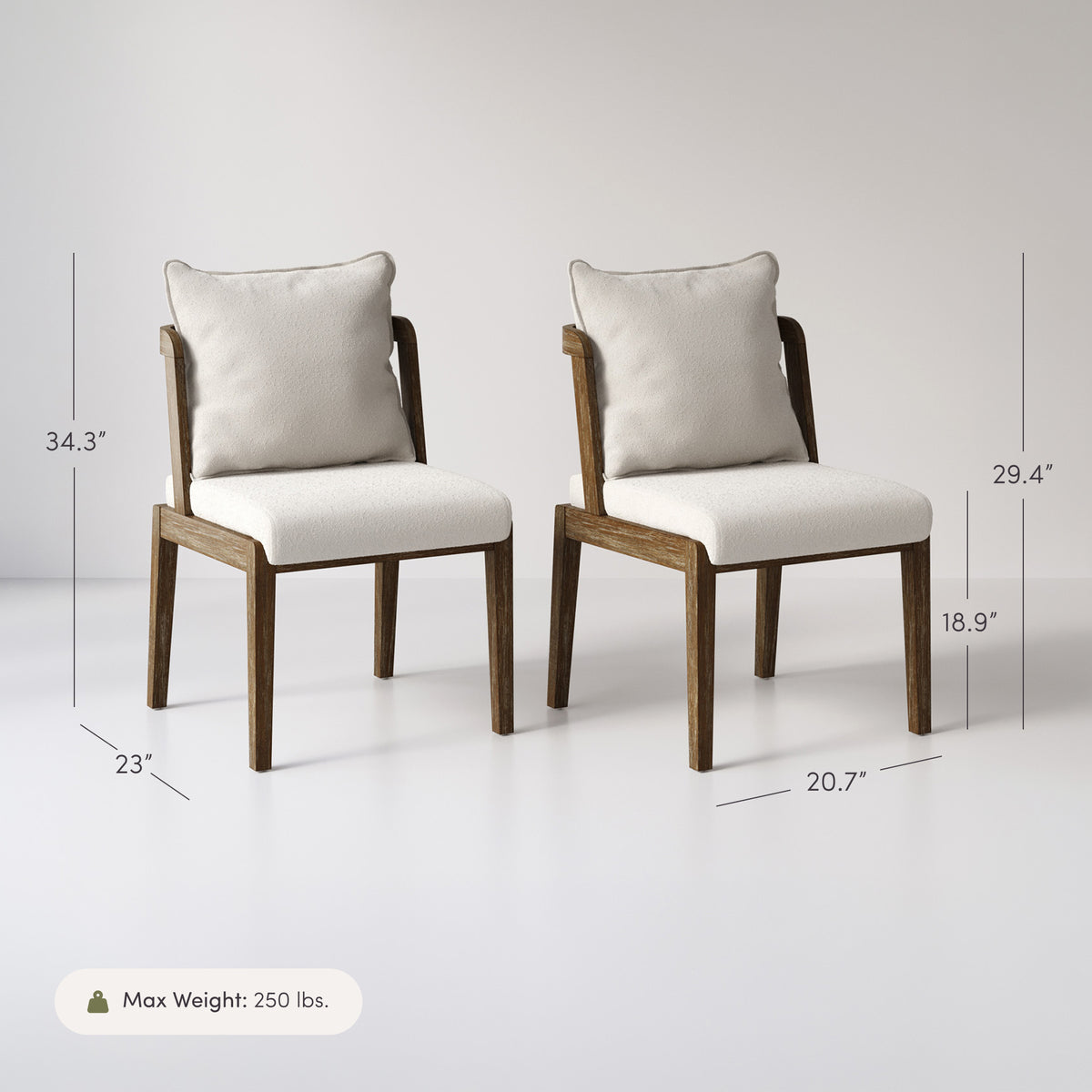 Scandinavian Dining Chair with Back Dark Brown (Set of 6) - Nathan James