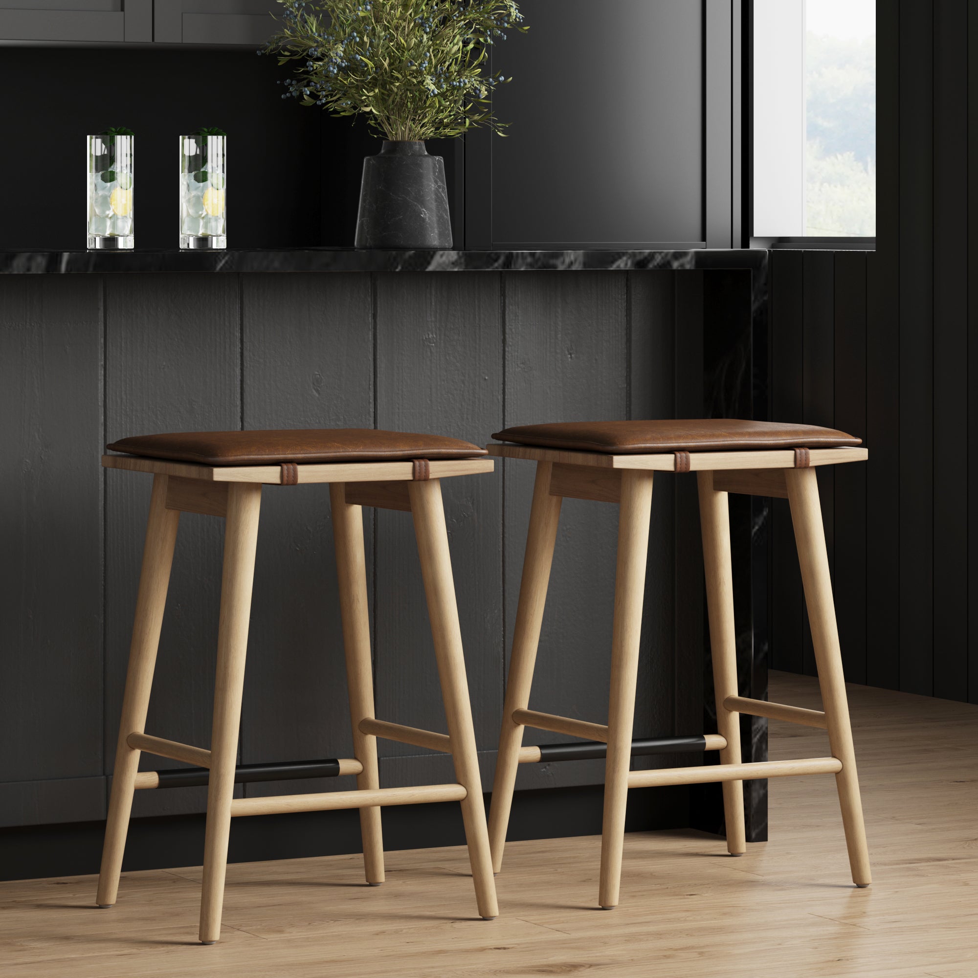 Oak and grey bar stool hot sale