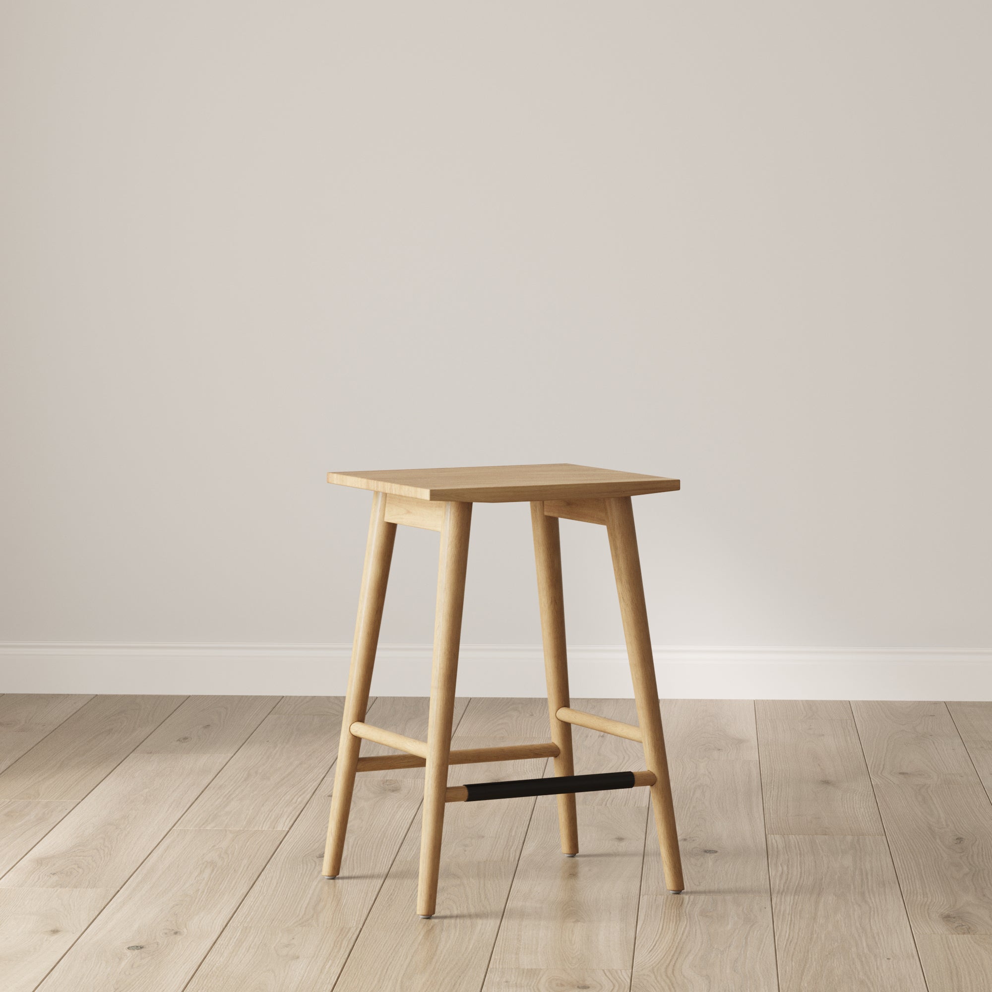 Barker Backless Warm Pine Wood Stool Set of 2 | Nathan James