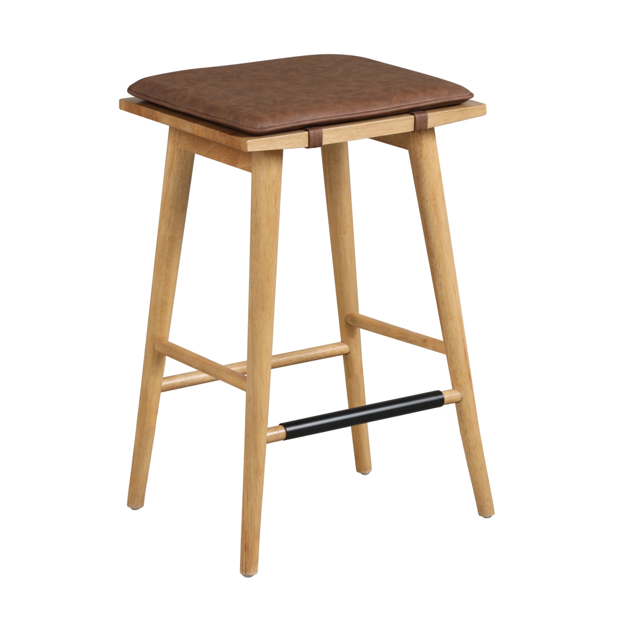 Barker Backless Warm Pine Wood Stool Set of 3 | Nathan James
