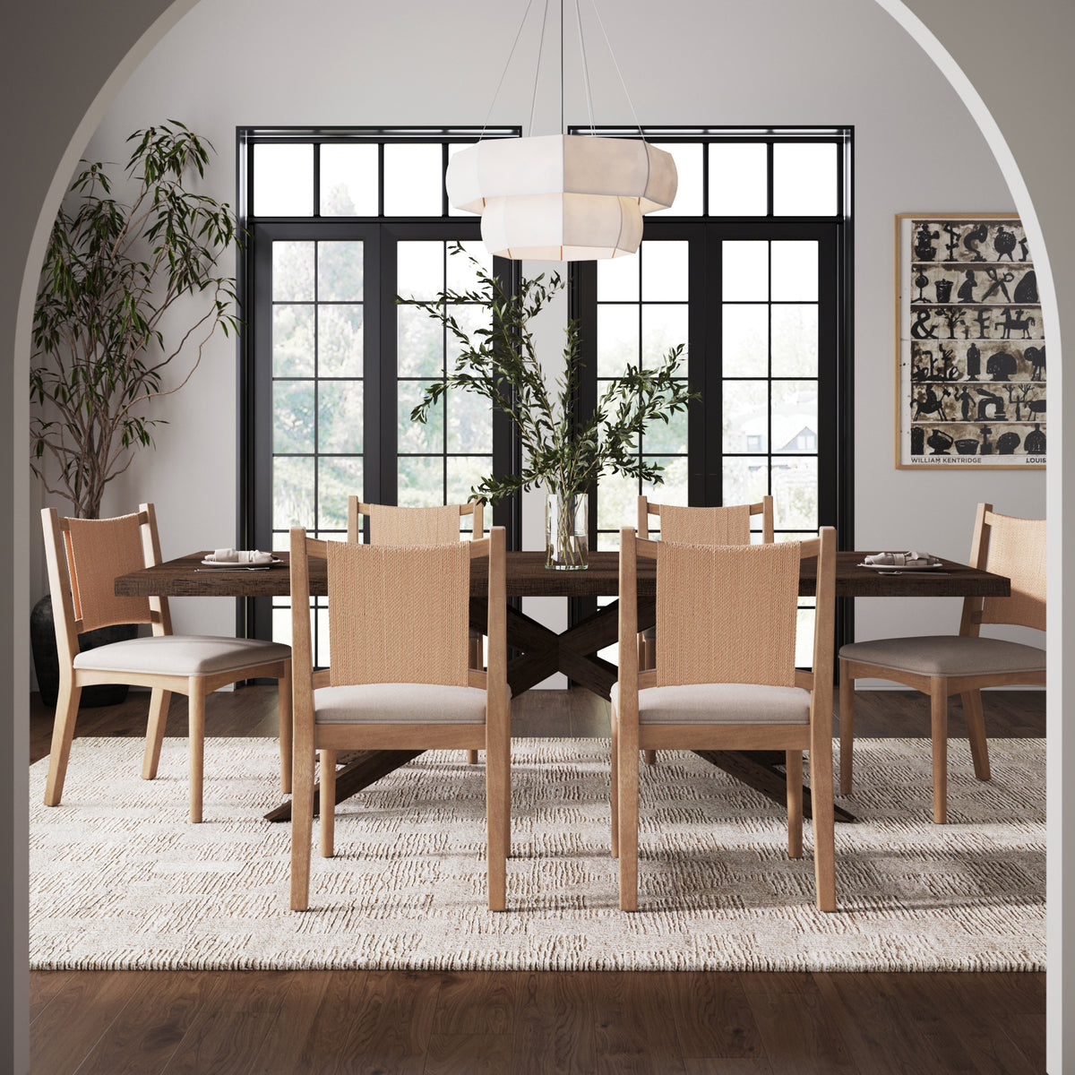 Innoent Rcjed Back Elodia Arched Back Seagrass Dining Chair | Nathan James