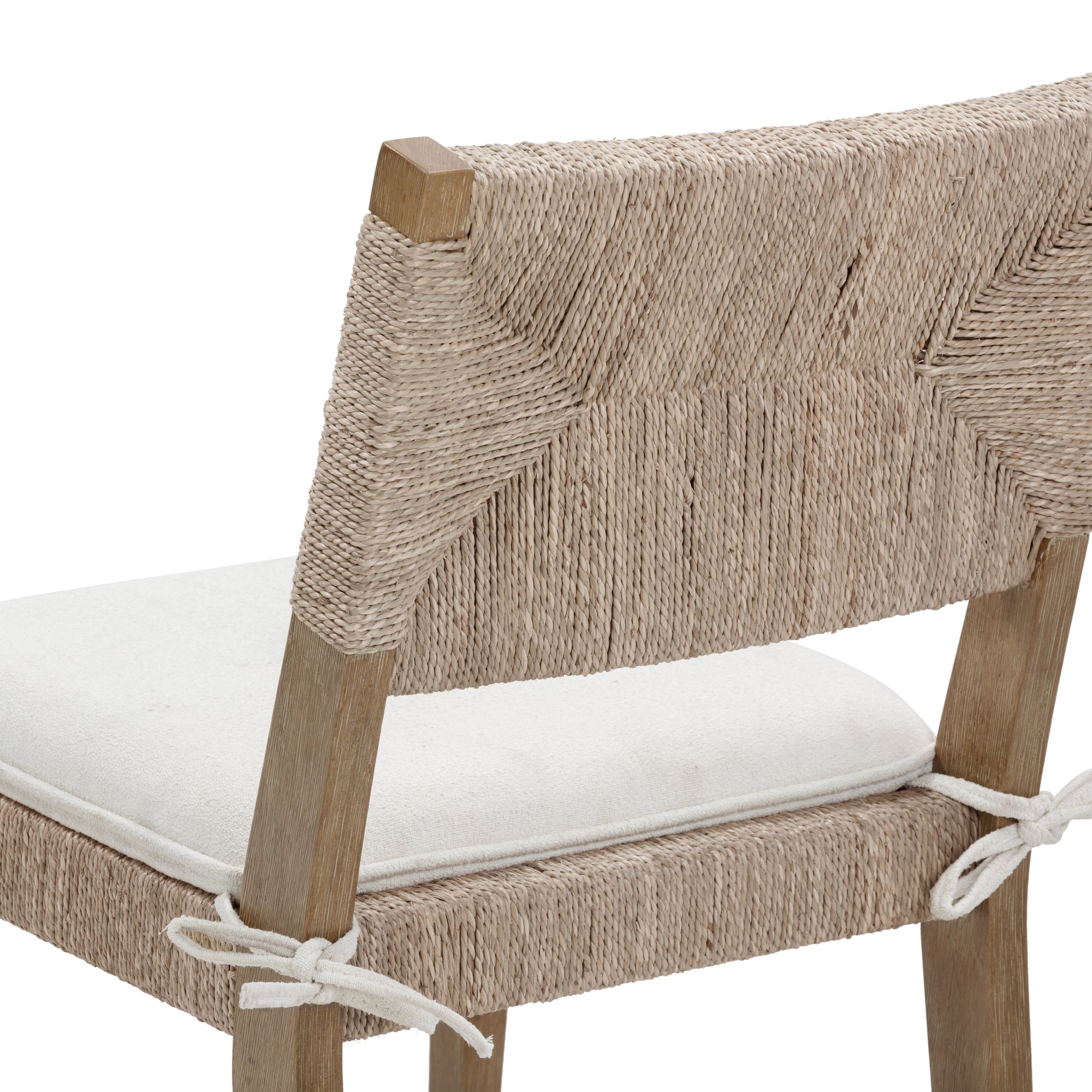 Beacon Boucle & Seagrass Dining Chair Light Brown | Nathan James