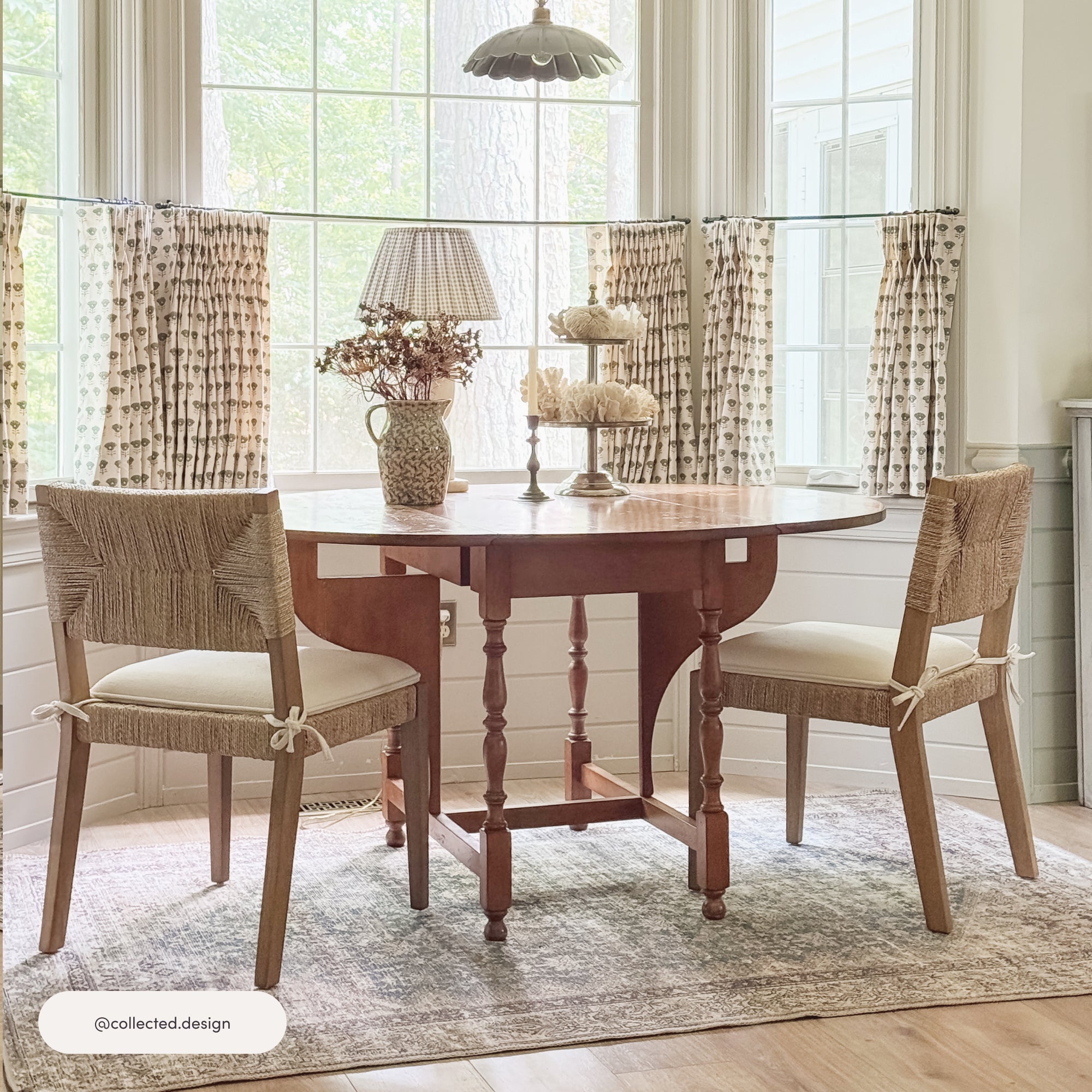 Beacon Dining Chair Boucle Seagrass Light Brown Set 2 | Nathan James