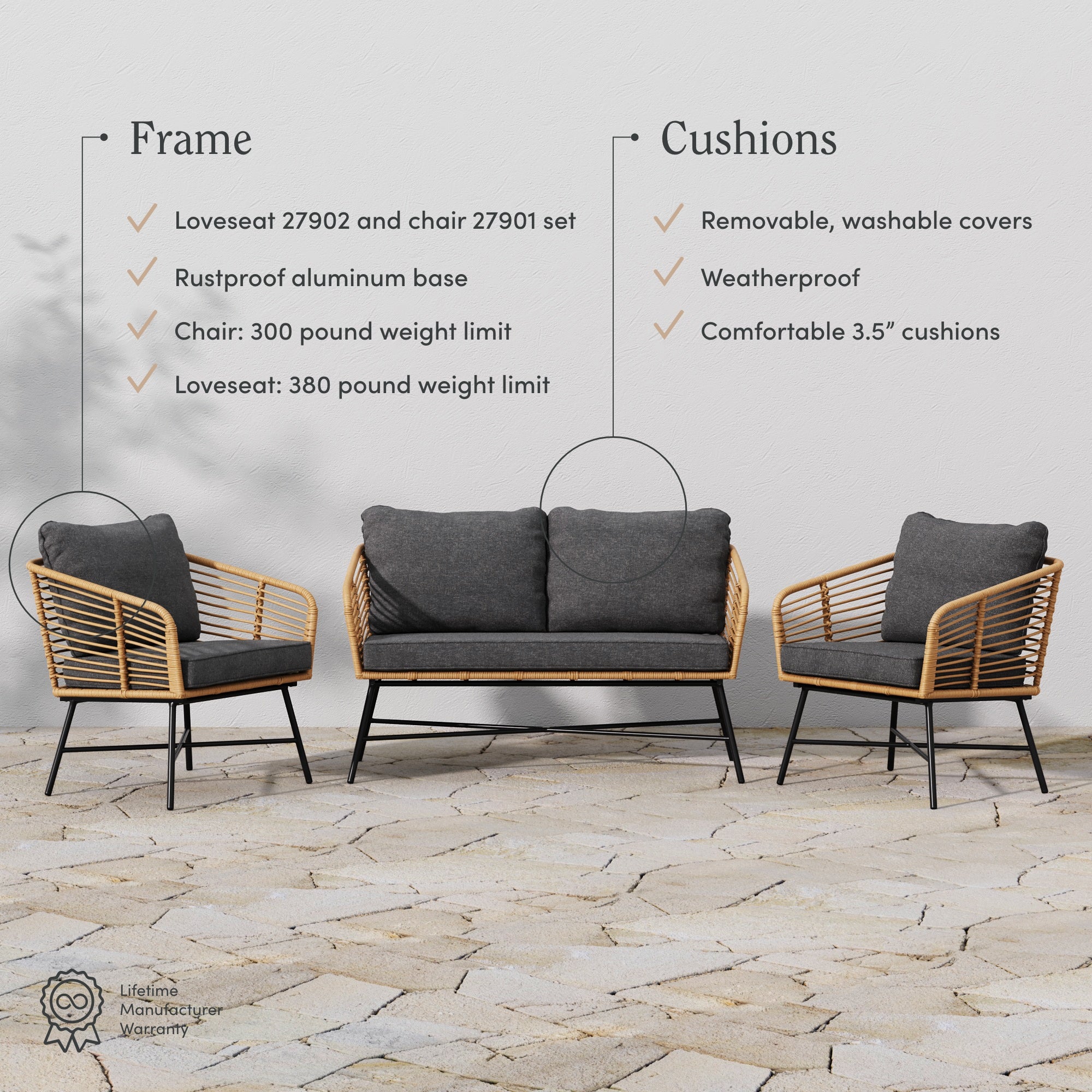 Cheap outdoor lounge online setting