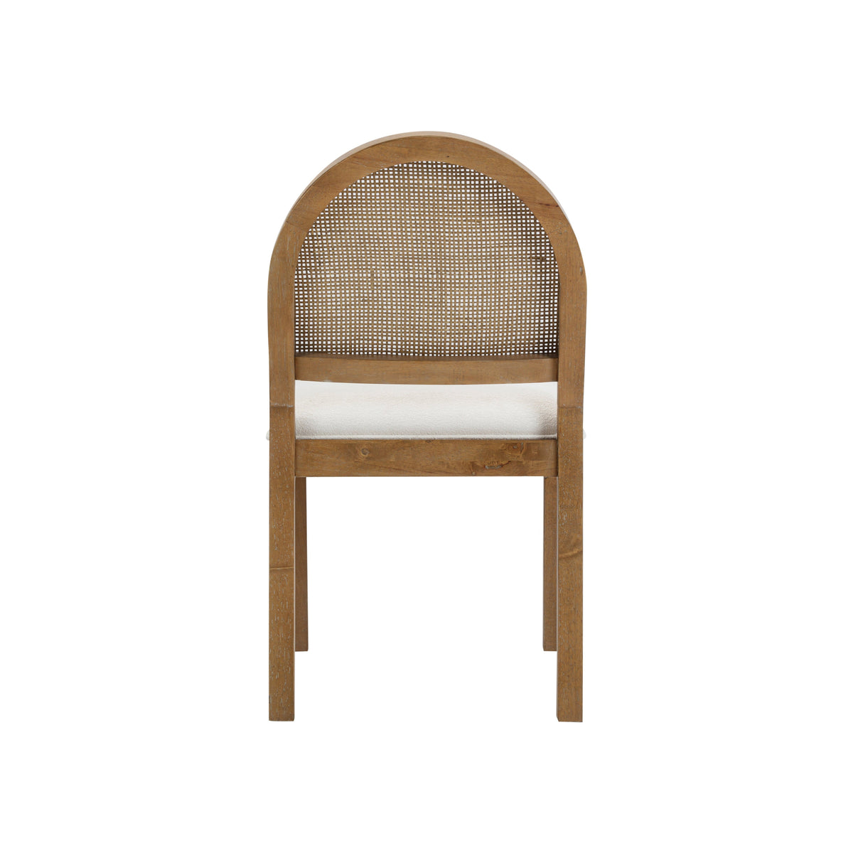 Bailey Dining Chair Boucle Rattan Light Brown | Nathan James