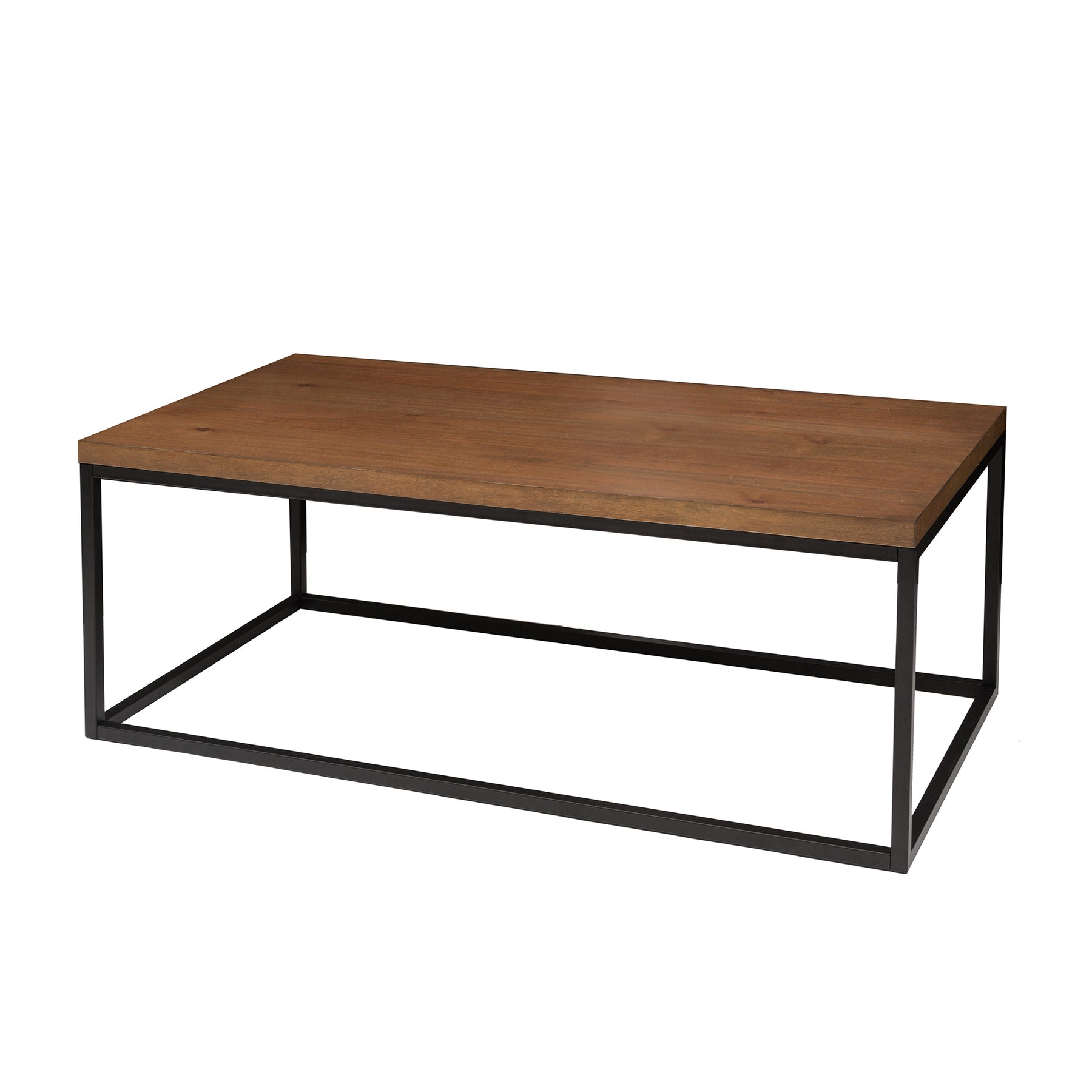 Doxa Industrial Coffee Table Wood and Metal Legs Nathan James
