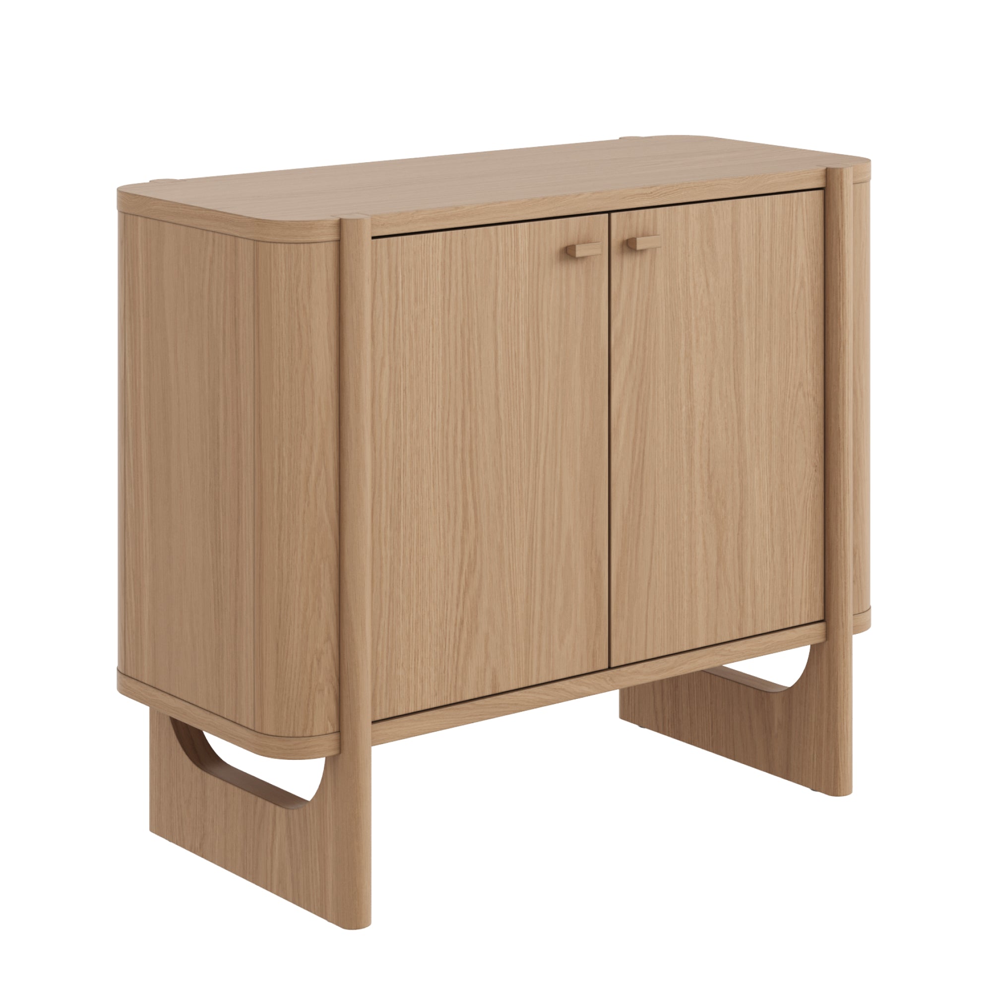 Mid-Century Modern Solid Wood Accent Cabinet or TV Stand - Thumbnail 2