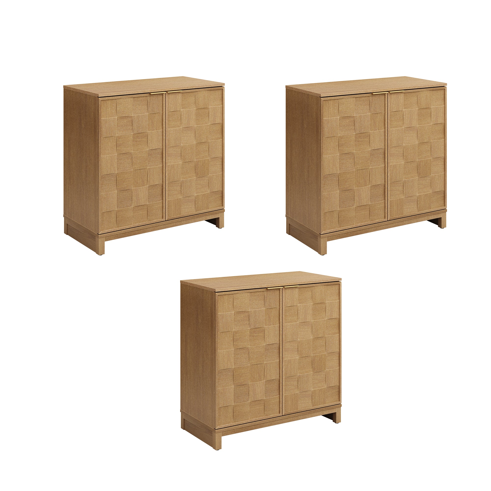 Mid Century Modern TV Stand Console with Doors for TVs up to 75" - Nathan James