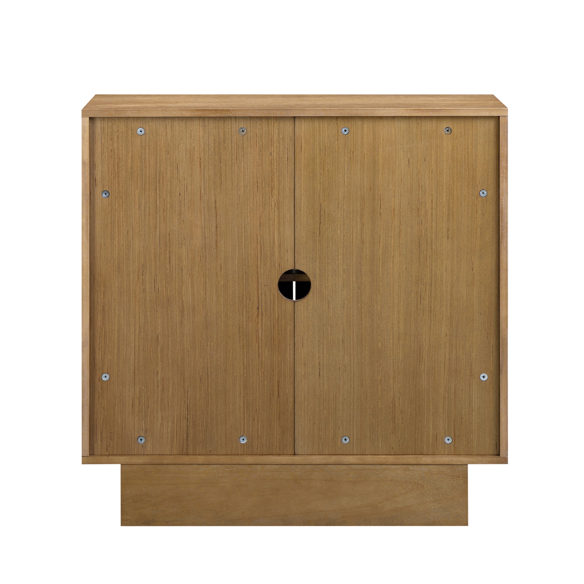 Deanne Storage Cabinet Light Brown Wood Carved Doors | Nathan James