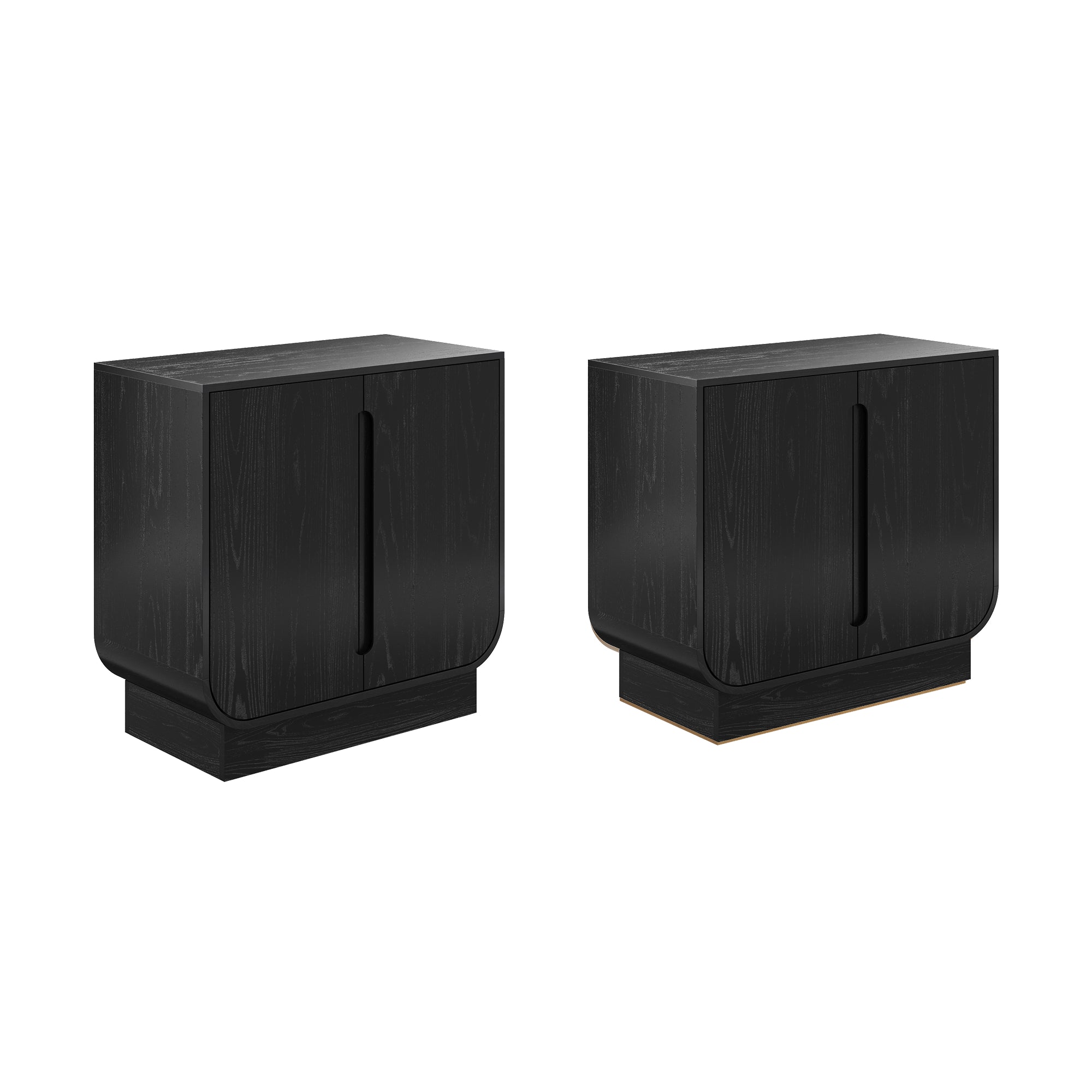 Joey Credenza Black Oak Set of 2 | Nathan James