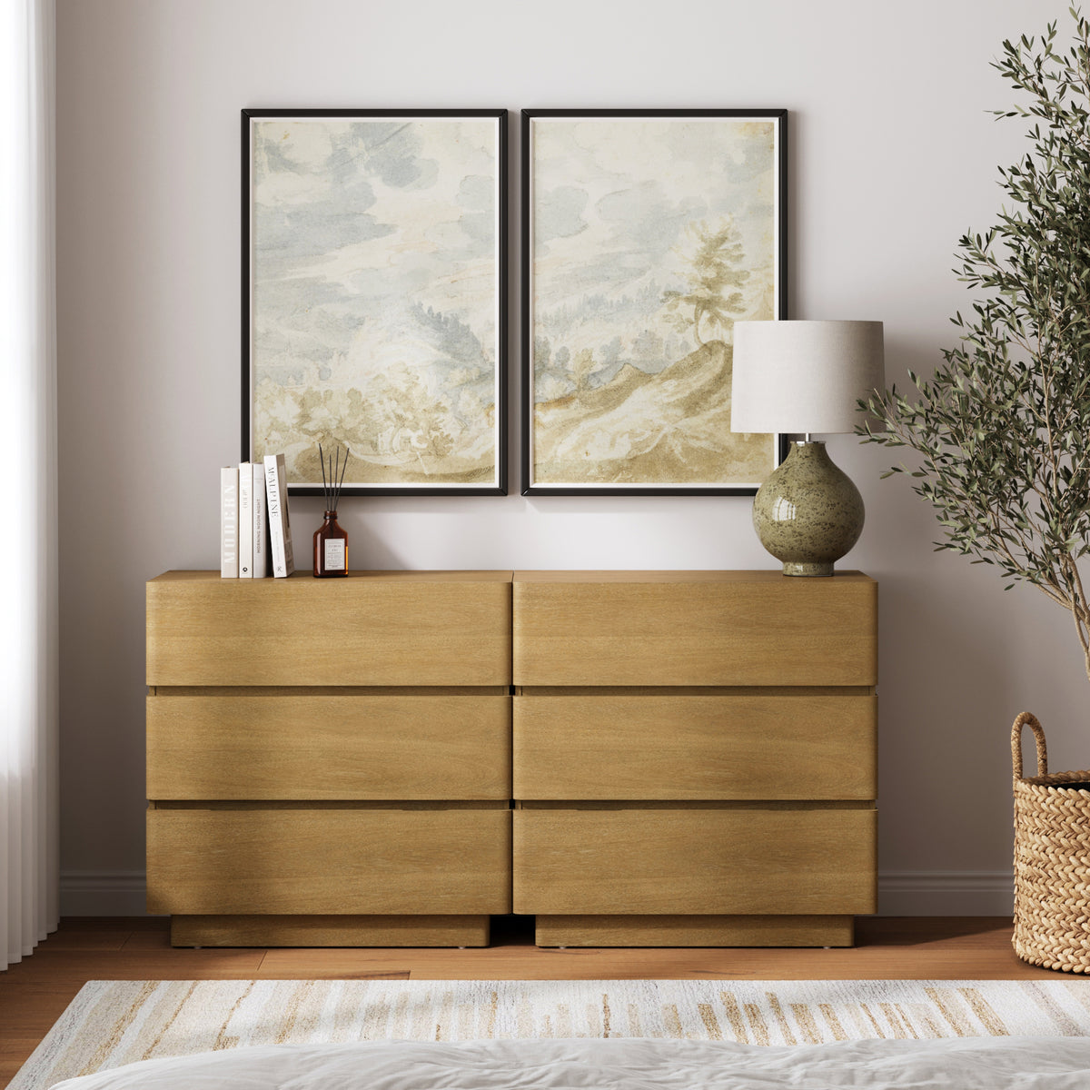 oversized bedroom dresser Nathan James Rivelle Light Brown 3-Drawer 31.5 in. Wide with Solid Wood Chest, Rounded Edges and Hidden Pulls Summer Essentials Its thick drawer faces Girl dress:3T What to Wear with