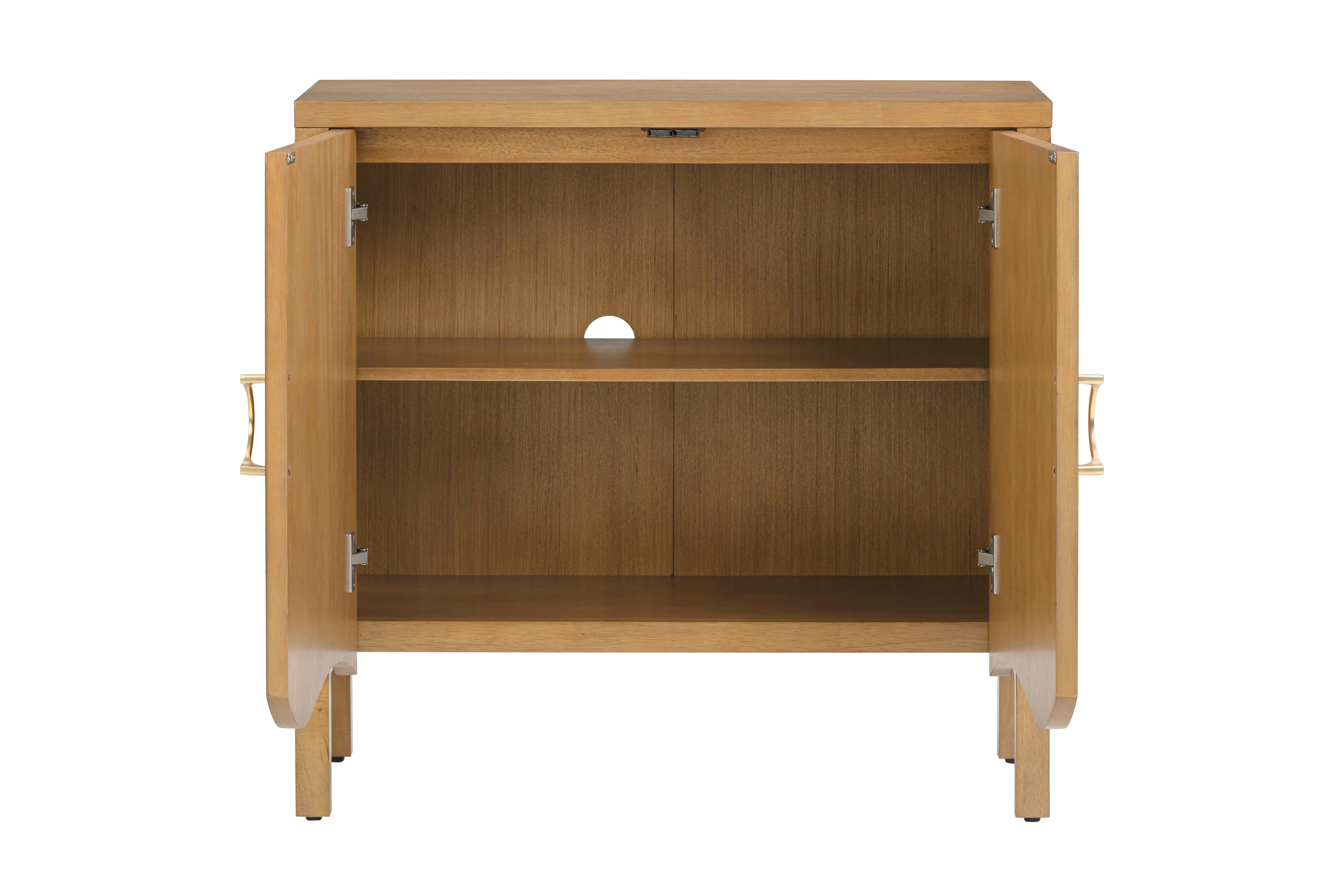 Nathan James Transitional Fluted Cabinet or TV Stand - Thumbnail 3