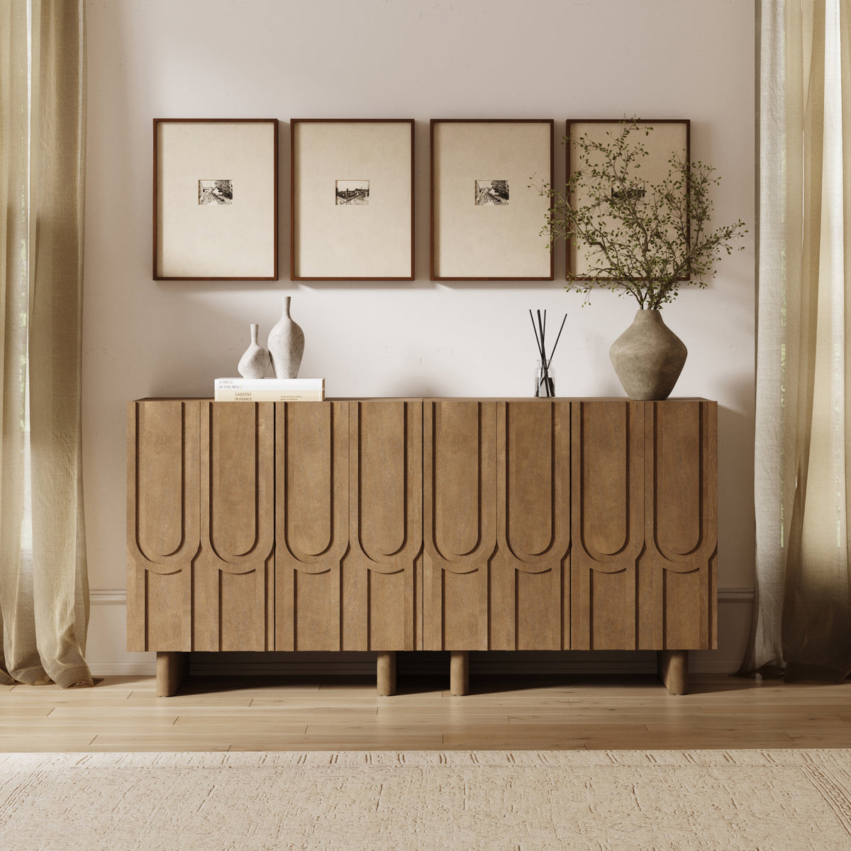 mid century modern credenza dresser Mid-Century Wood Carved Light Brown (Set of 2) Harem’s Brides Available in multiple species Designer FDS141 Sweet 16/15 Color:As Picture:Black/Dark Champagne
