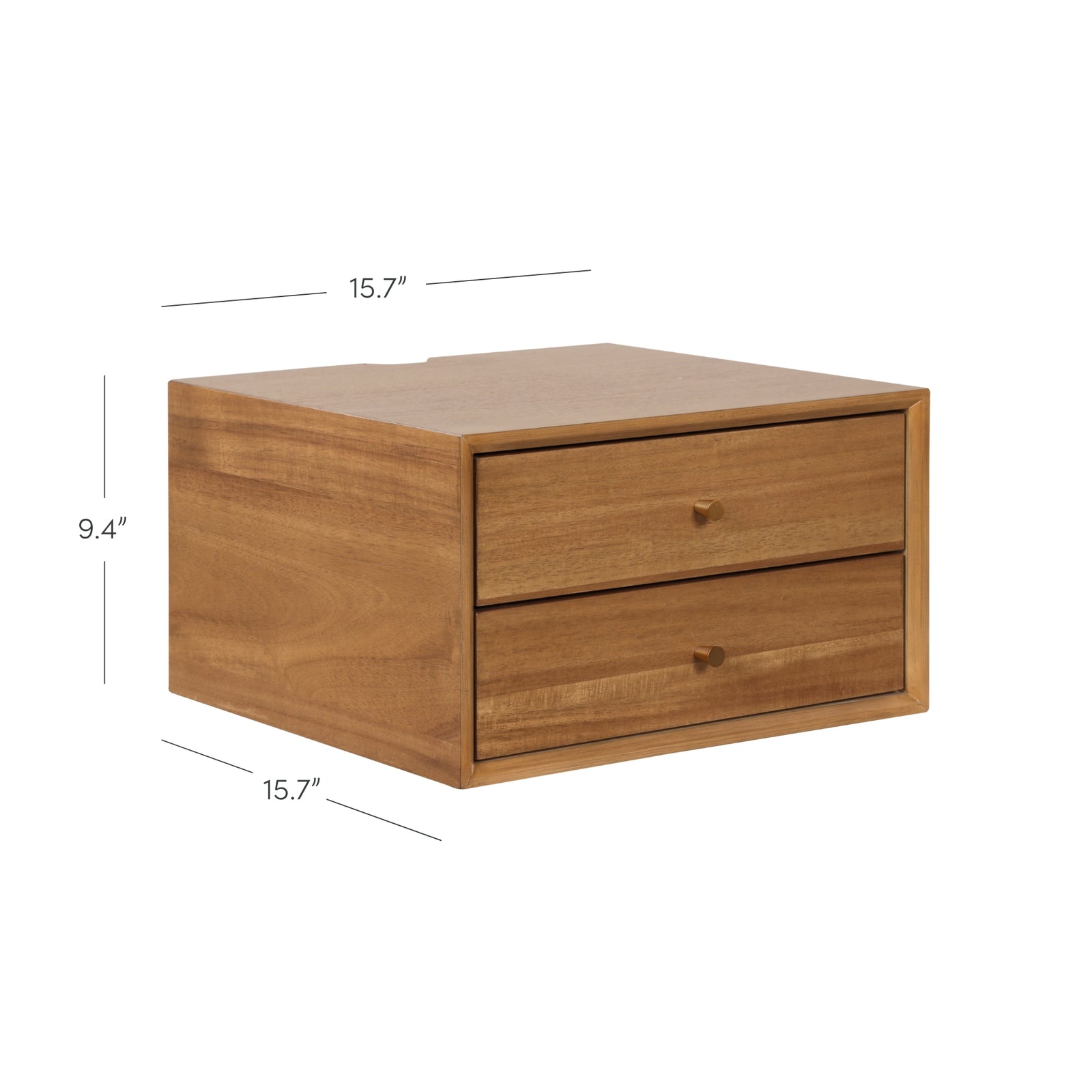 Harper Mid-Century Wood Floating Nightstand Acacia | Nathan James