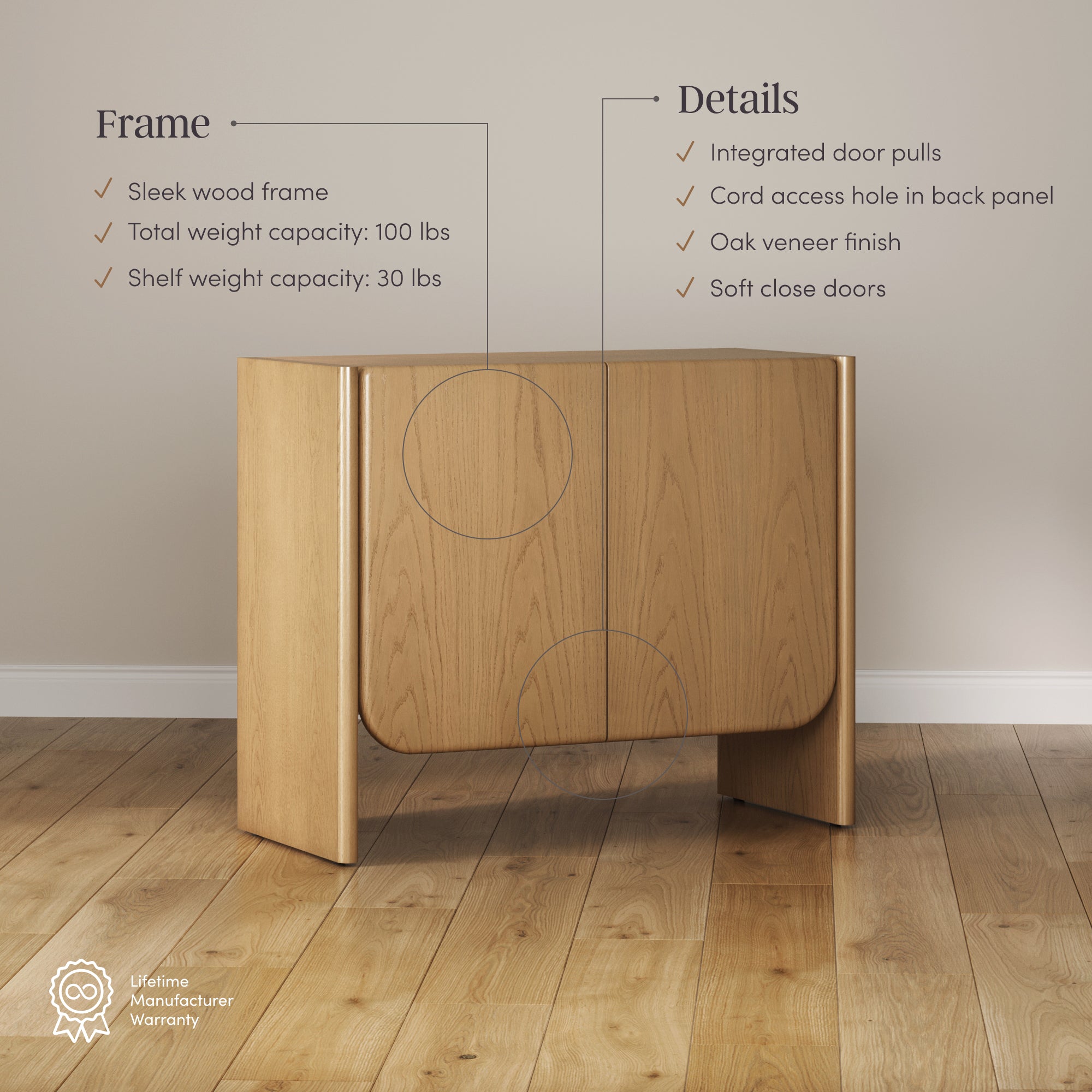 Nathan James Jacala Accent Cabinet - Thumbnail 4