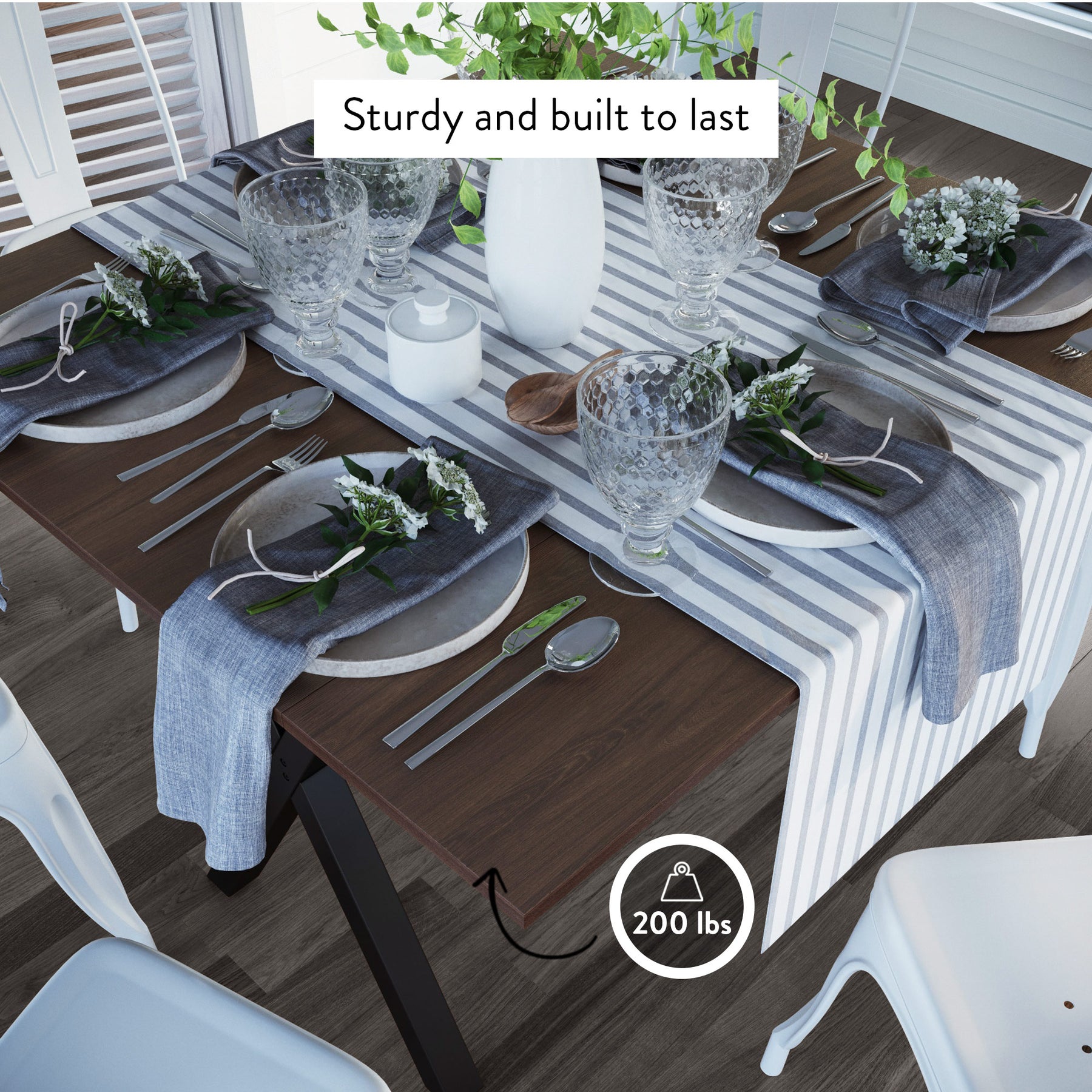 Kalos Farmhouse Wood Drop Leaf Dining Table Black Nathan James