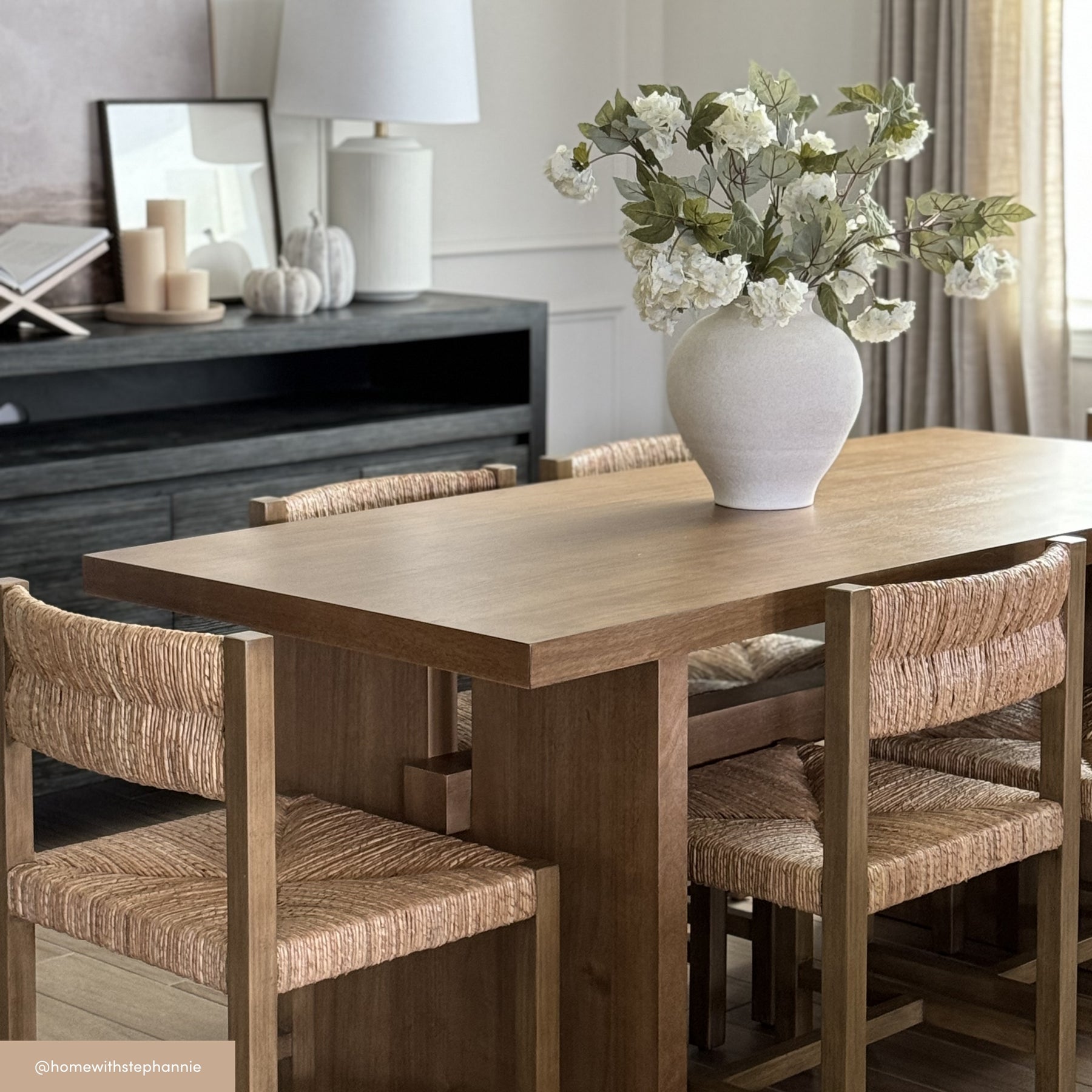 Briggs Wood Modern Farmhouse Dining Table | Nathan James